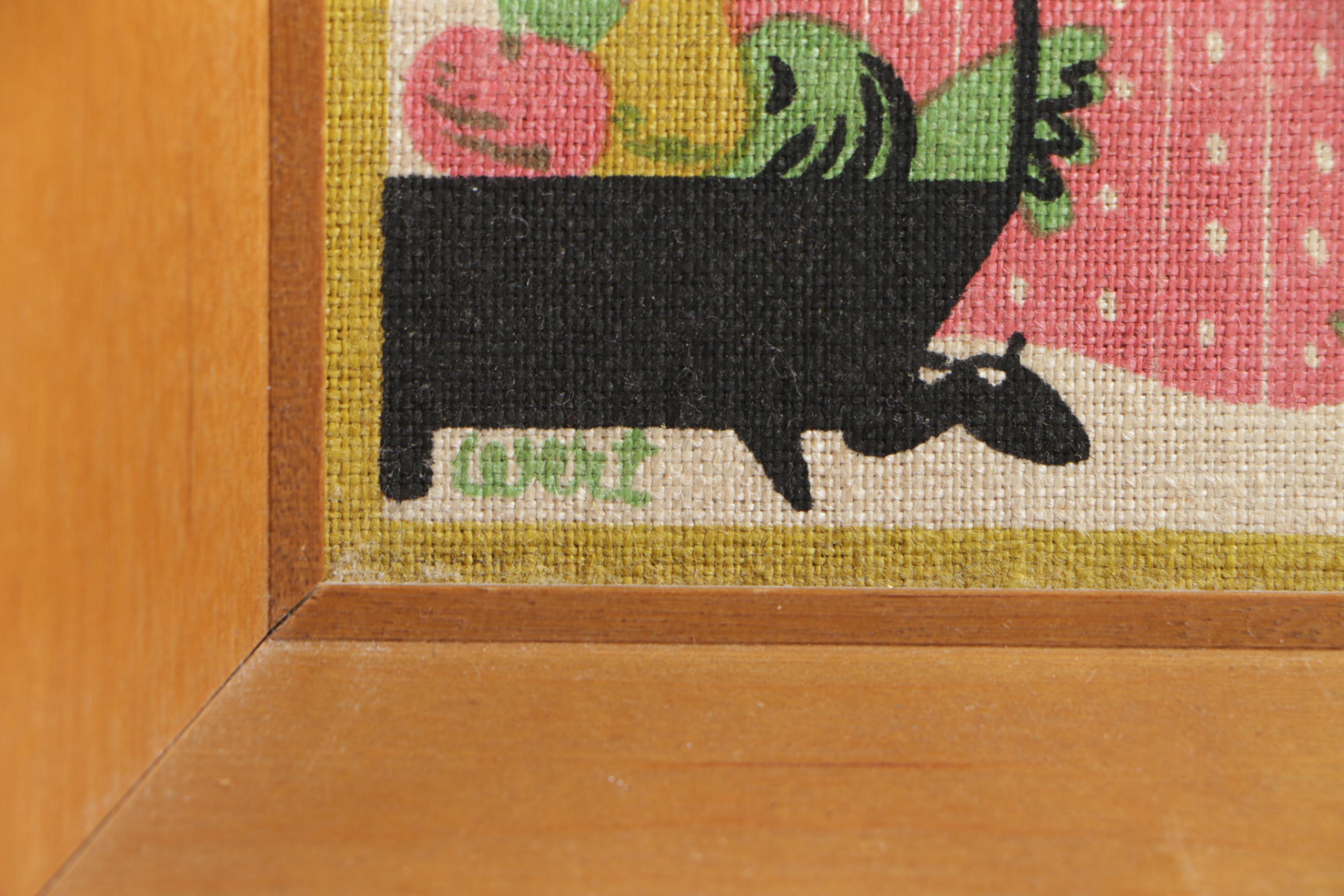 Two Robert Darr Wert Serigraphs on Linen Folk Sayings