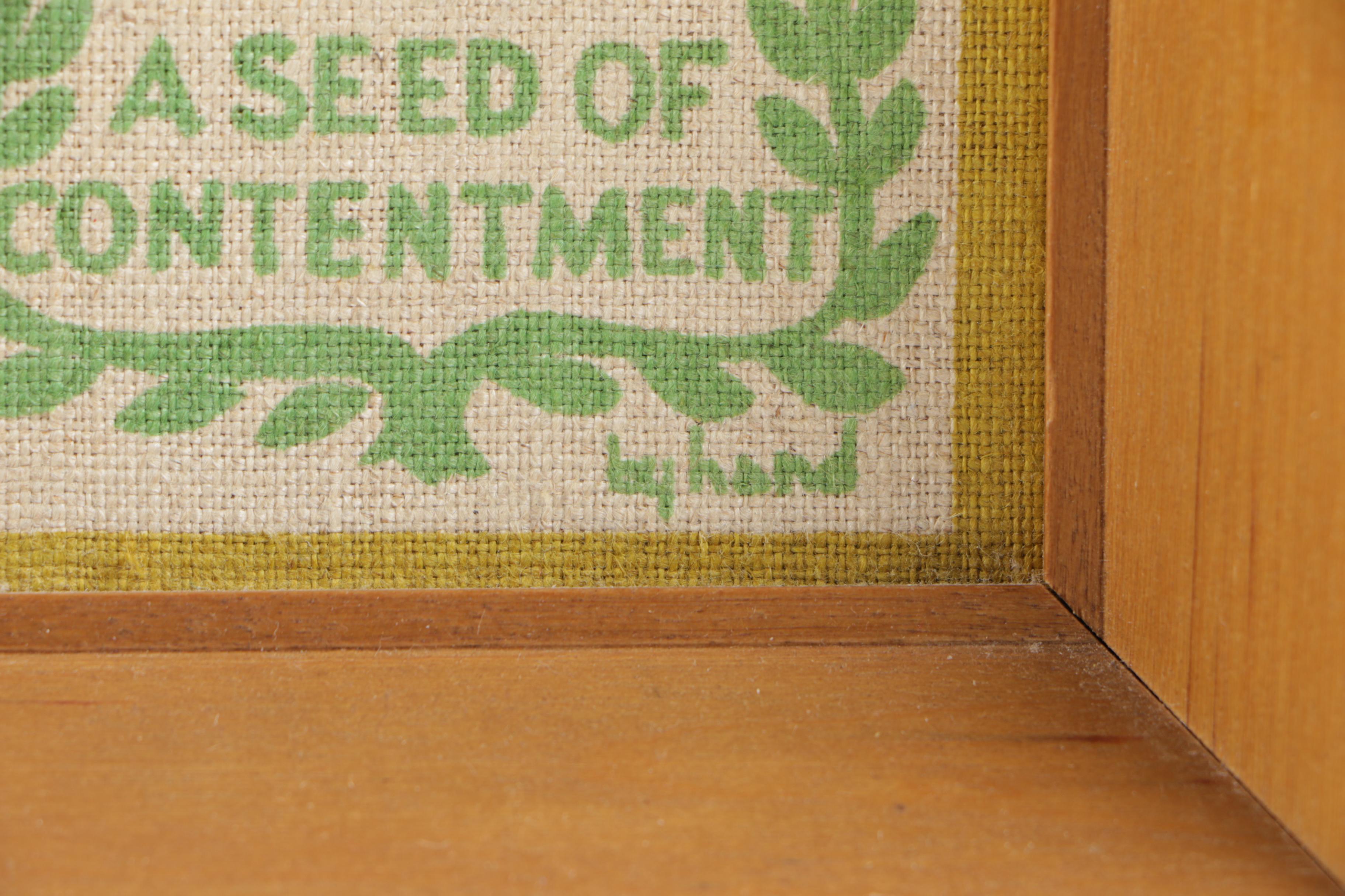 Two Robert Darr Wert Serigraphs on Linen Folk Sayings