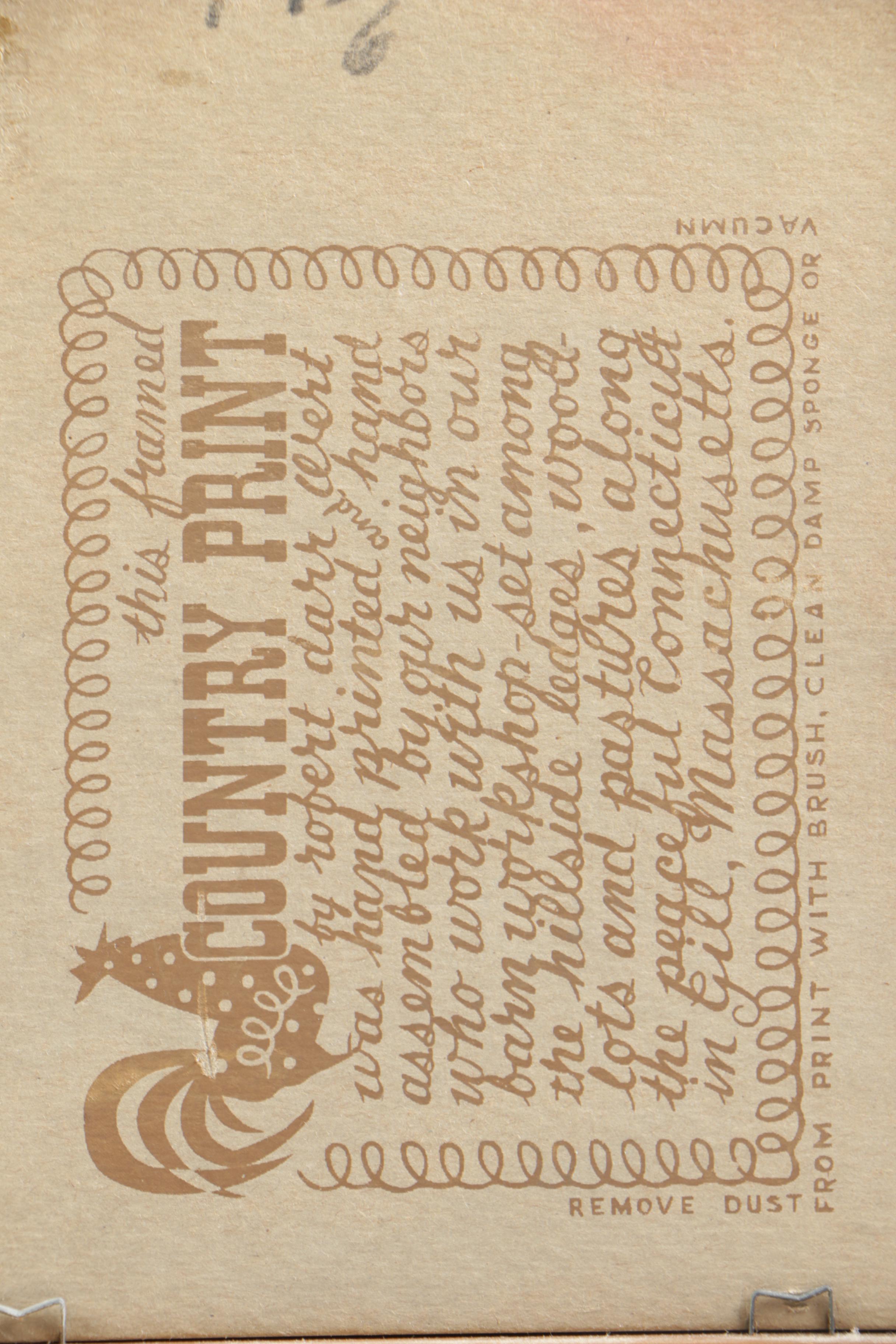 Two Robert Darr Wert Serigraphs on Linen Folk Sayings