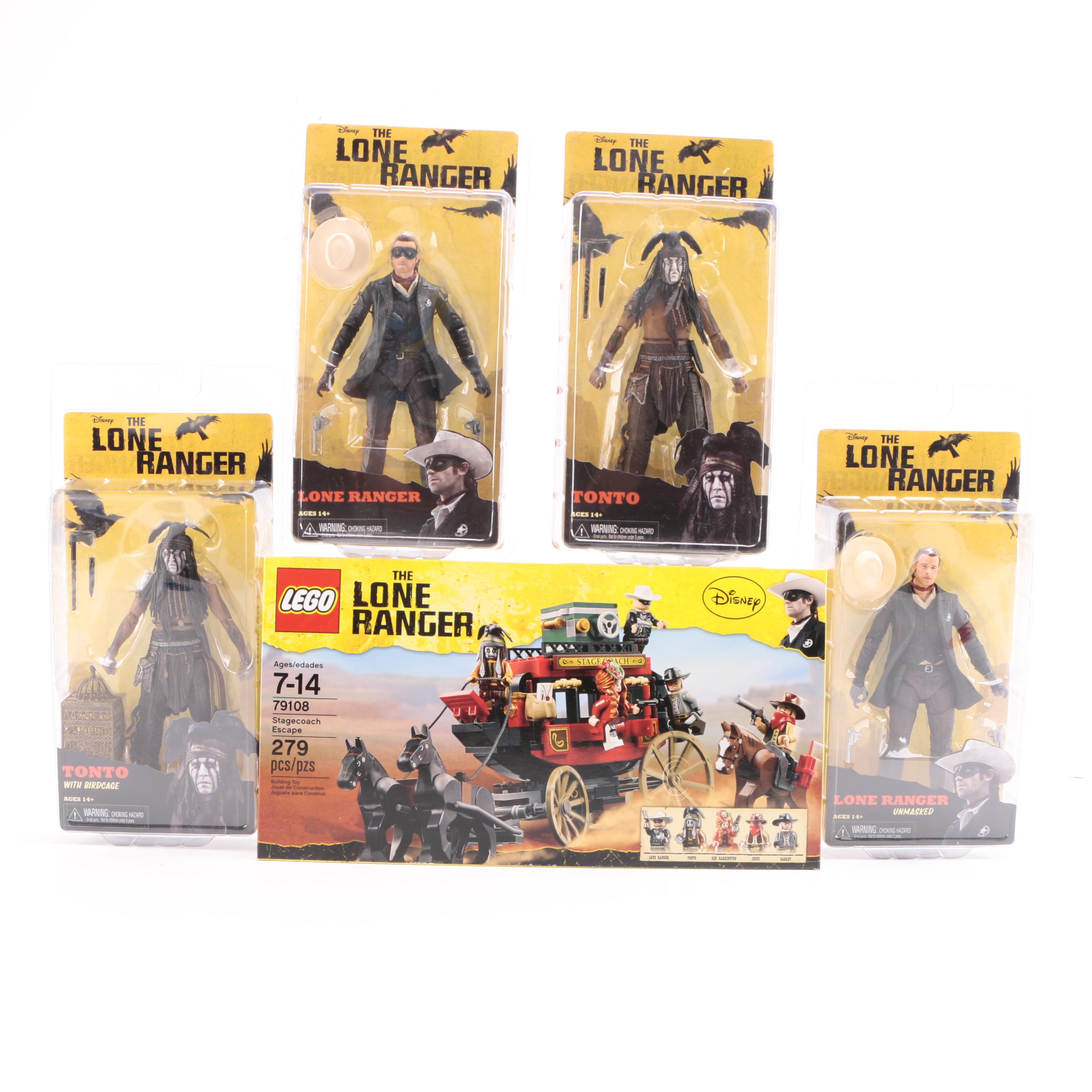 Collection of Four "Lone Ranger" Toys and One Lego Set