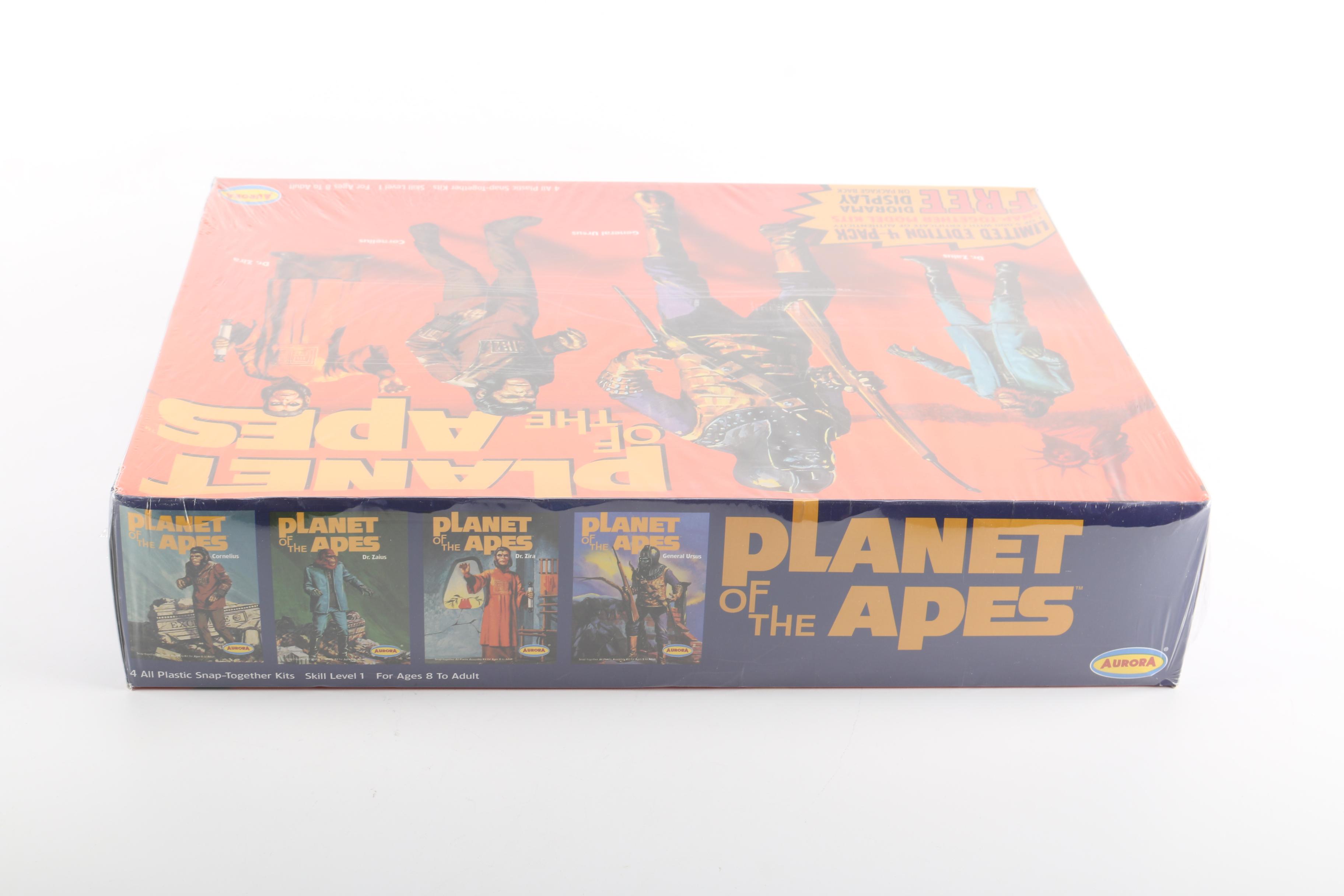 Sealed "Planet of the Apes" Four-Pack of Model Kits by Aurora