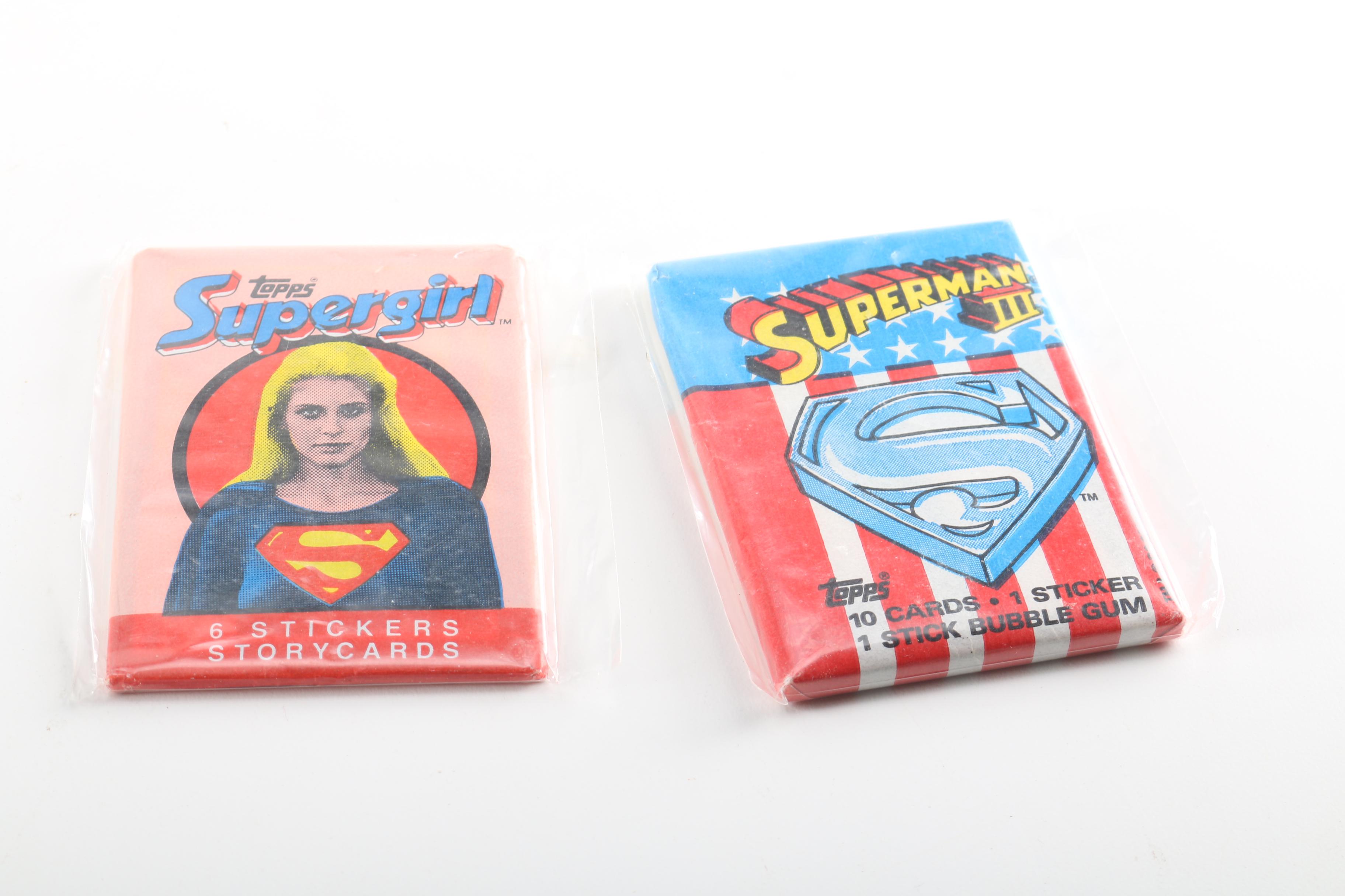Collection of "Superman" and "Supergirl" Trading Cards