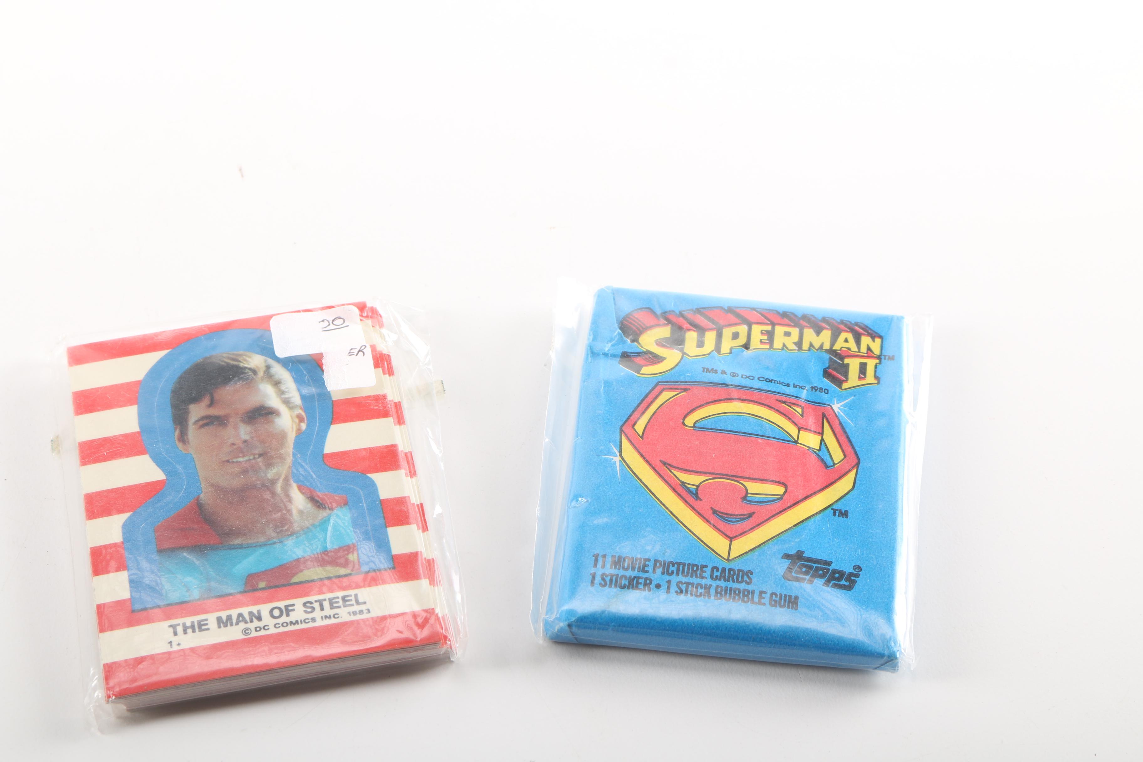 Collection of "Superman" and "Supergirl" Trading Cards