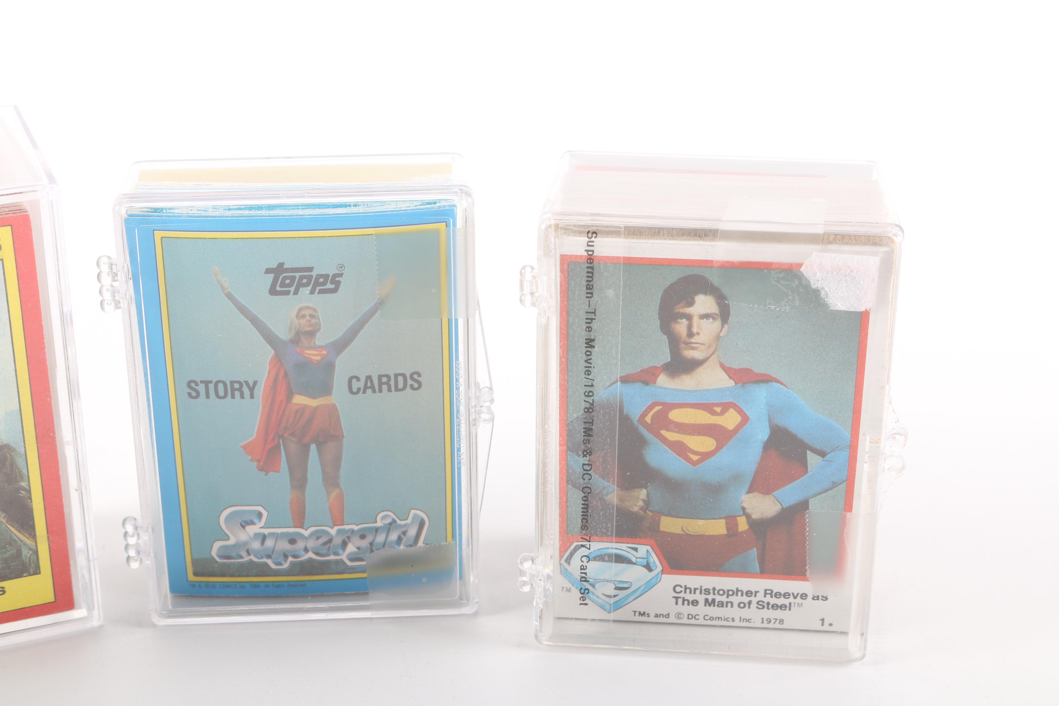Collection of "Superman" and "Supergirl" Trading Cards