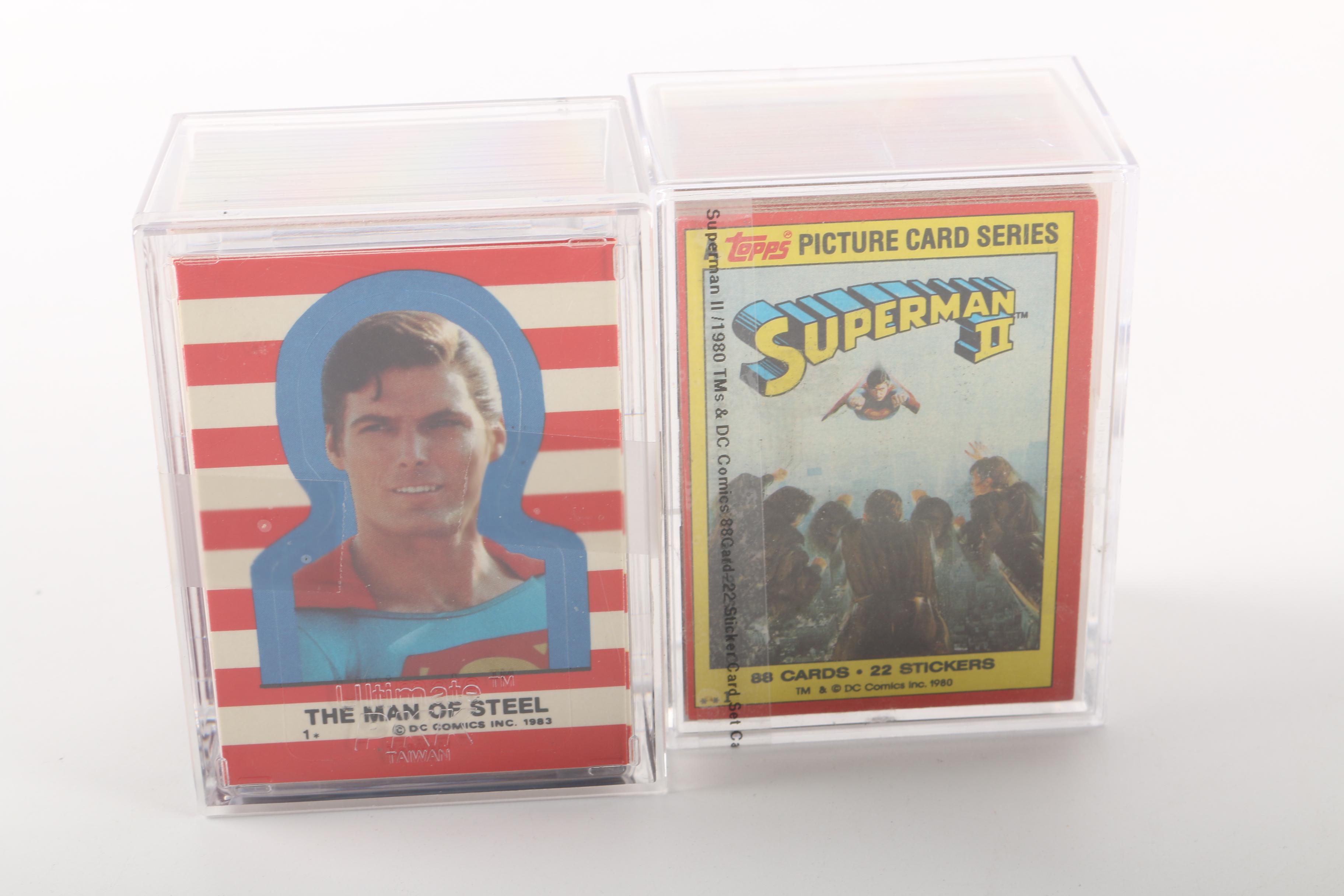 Collection of "Superman" and "Supergirl" Trading Cards
