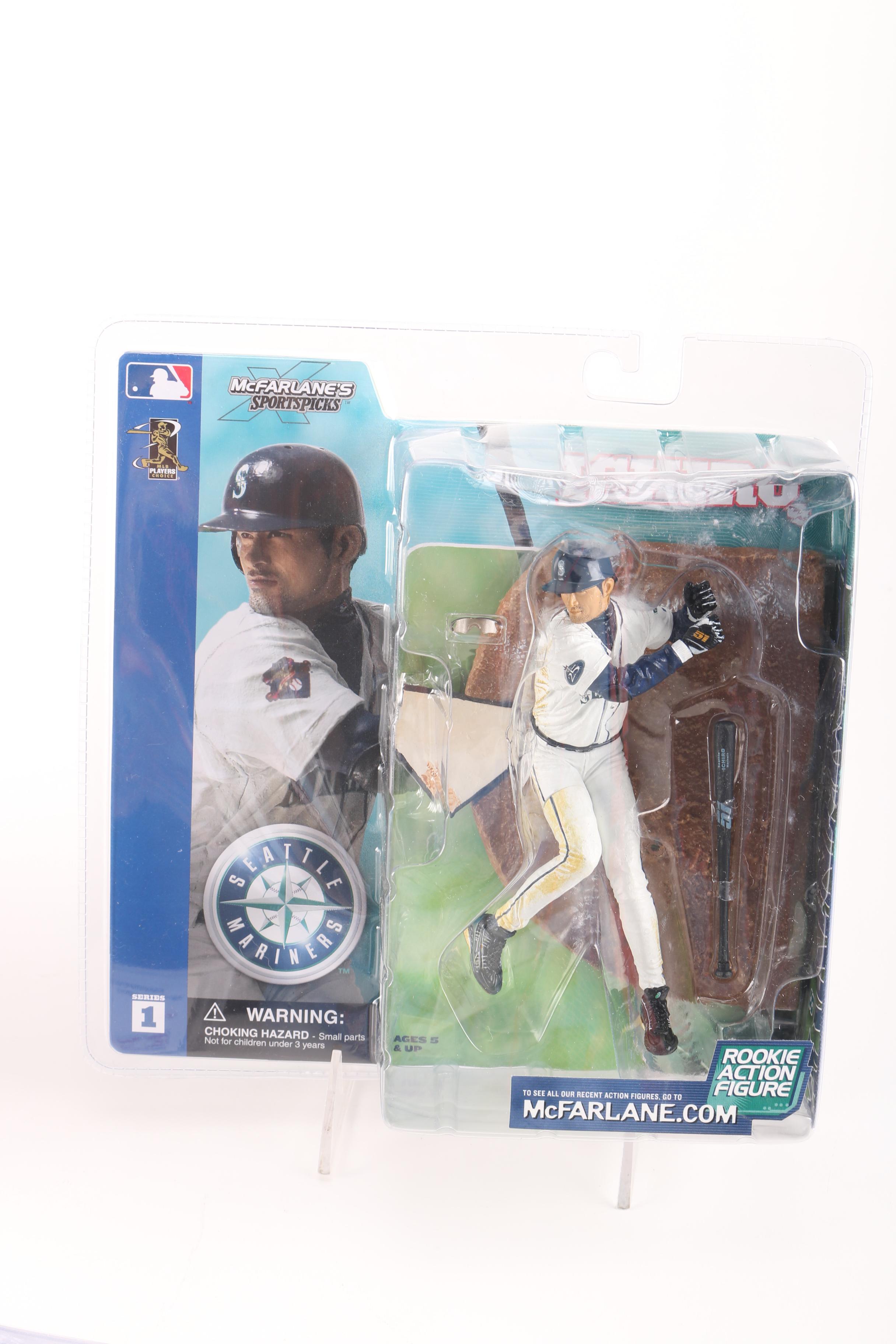 Four Collectible Baseball Figurines