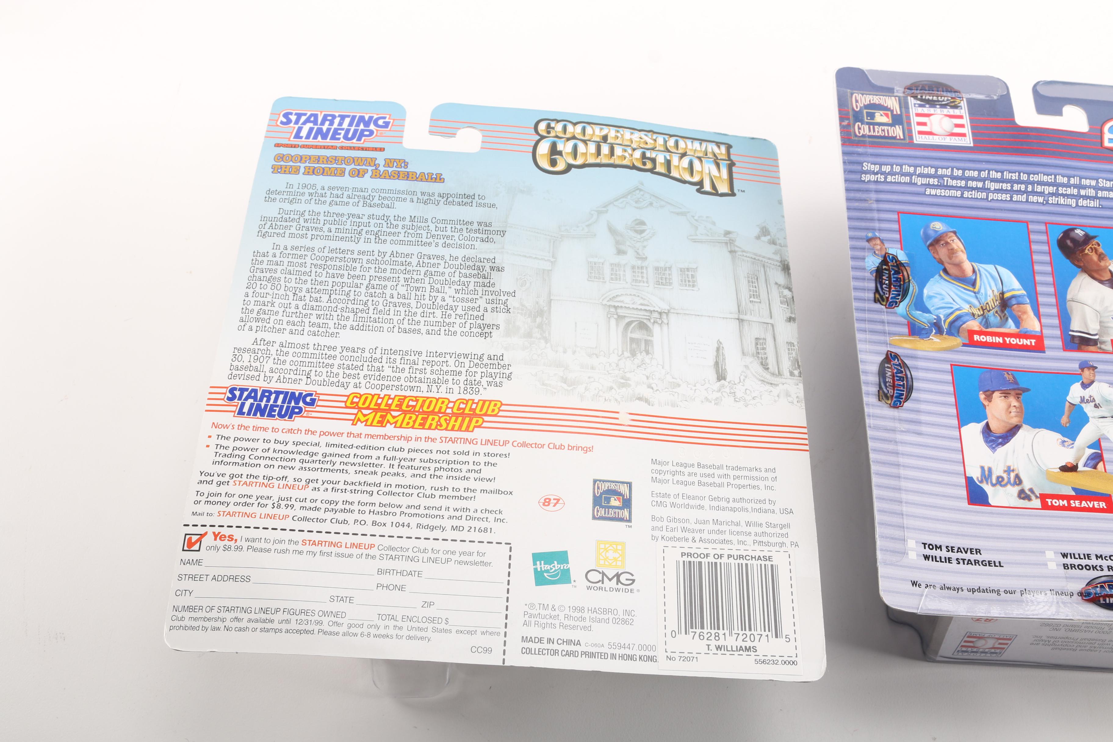 Four Collectible Baseball Figurines