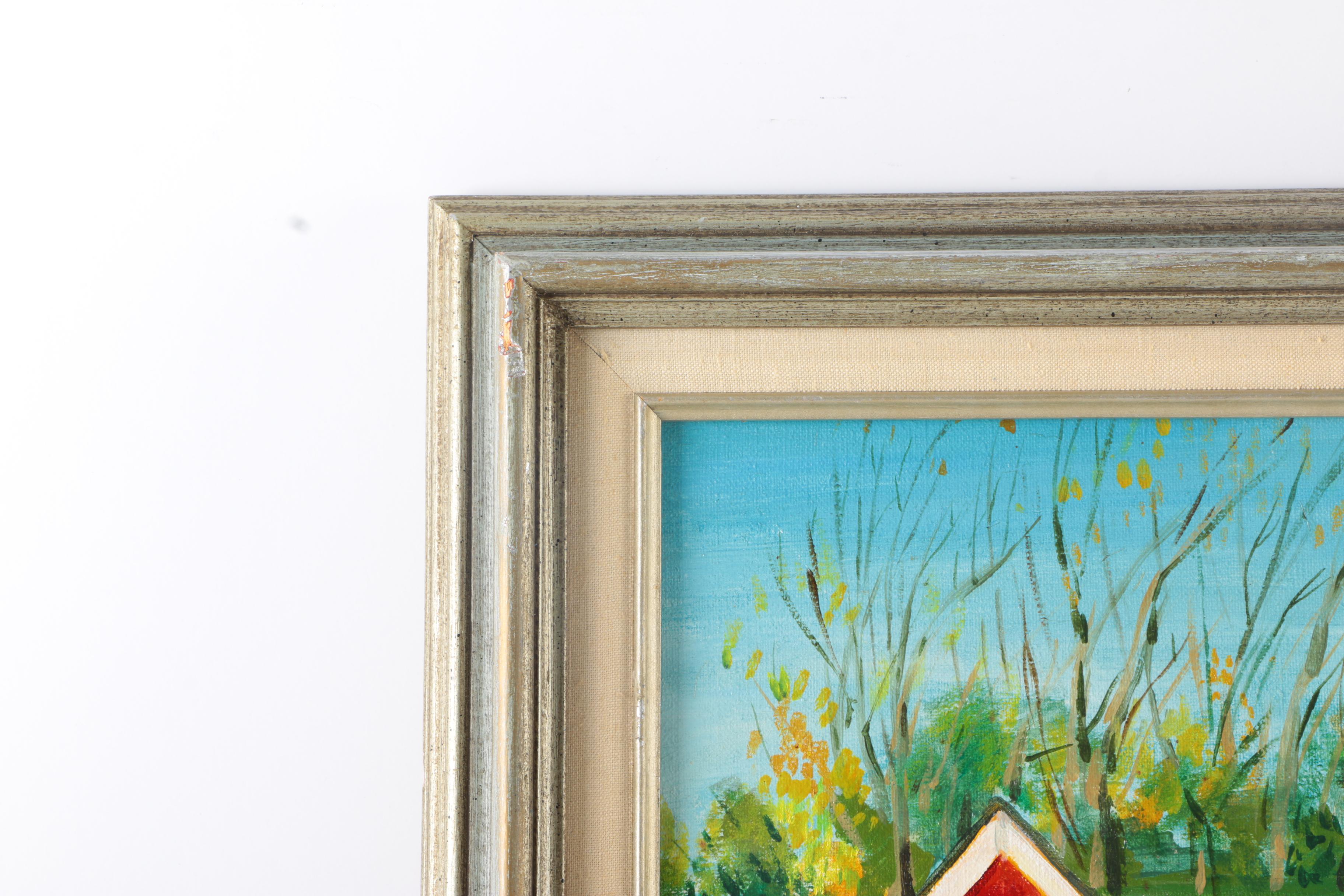 Marjorie Keary Oil Painting on Canvas of Storefront