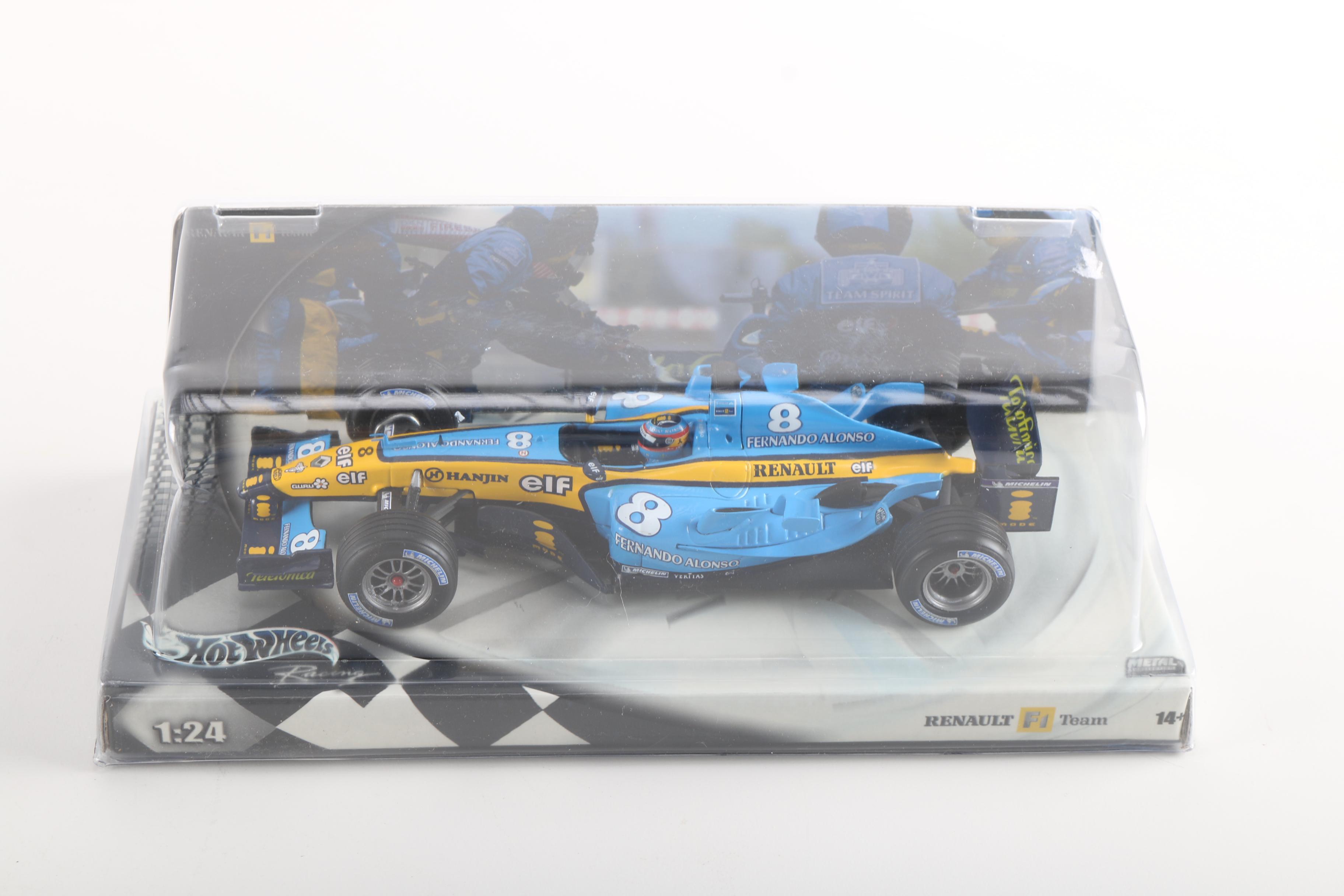Hot Wheels Formula 1 Car Collection Including a 1:24 Scale Renault