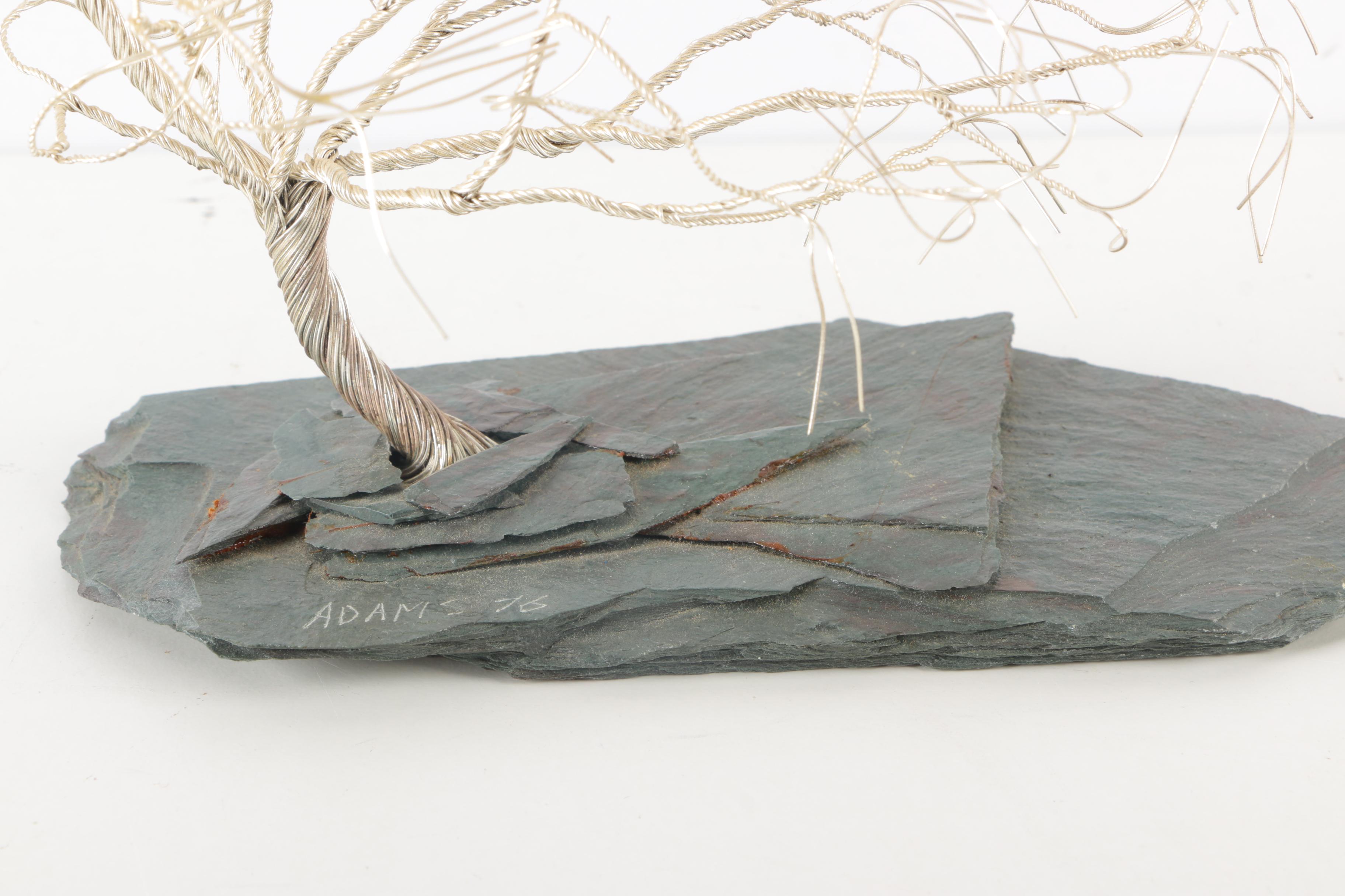 1976 Randy Adams Aluminum Wire Tree Sculpture