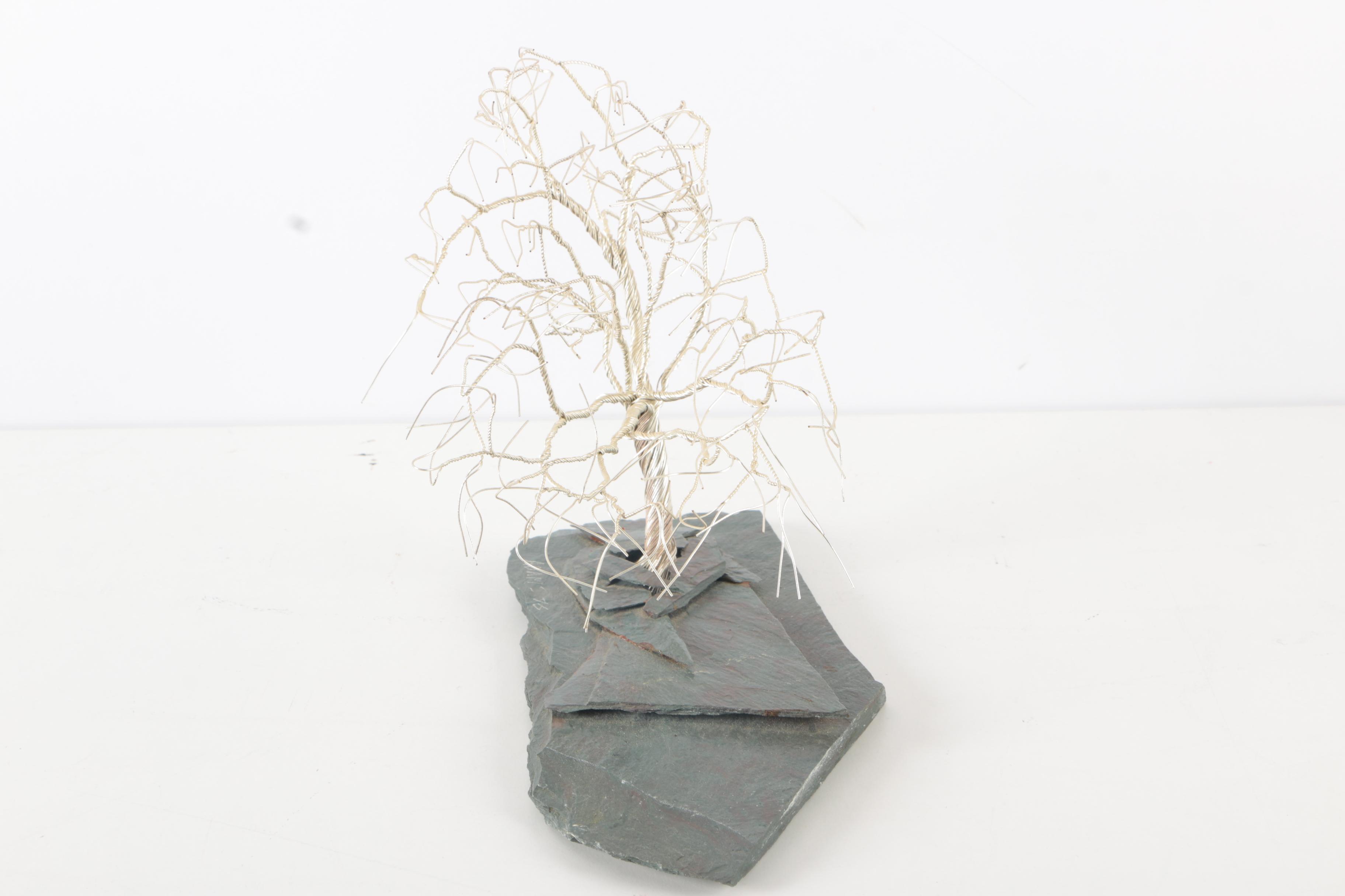 1976 Randy Adams Aluminum Wire Tree Sculpture