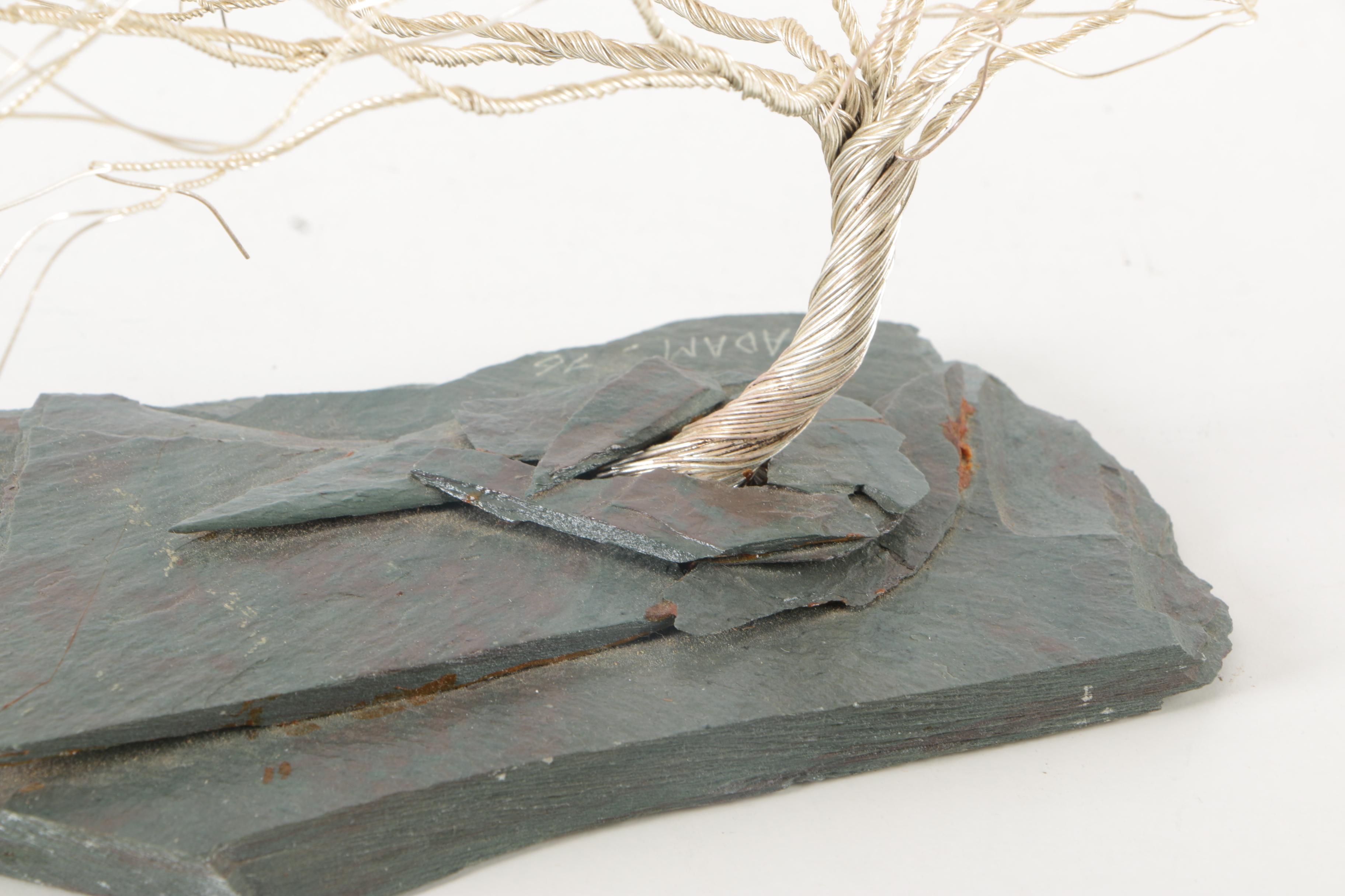 1976 Randy Adams Aluminum Wire Tree Sculpture