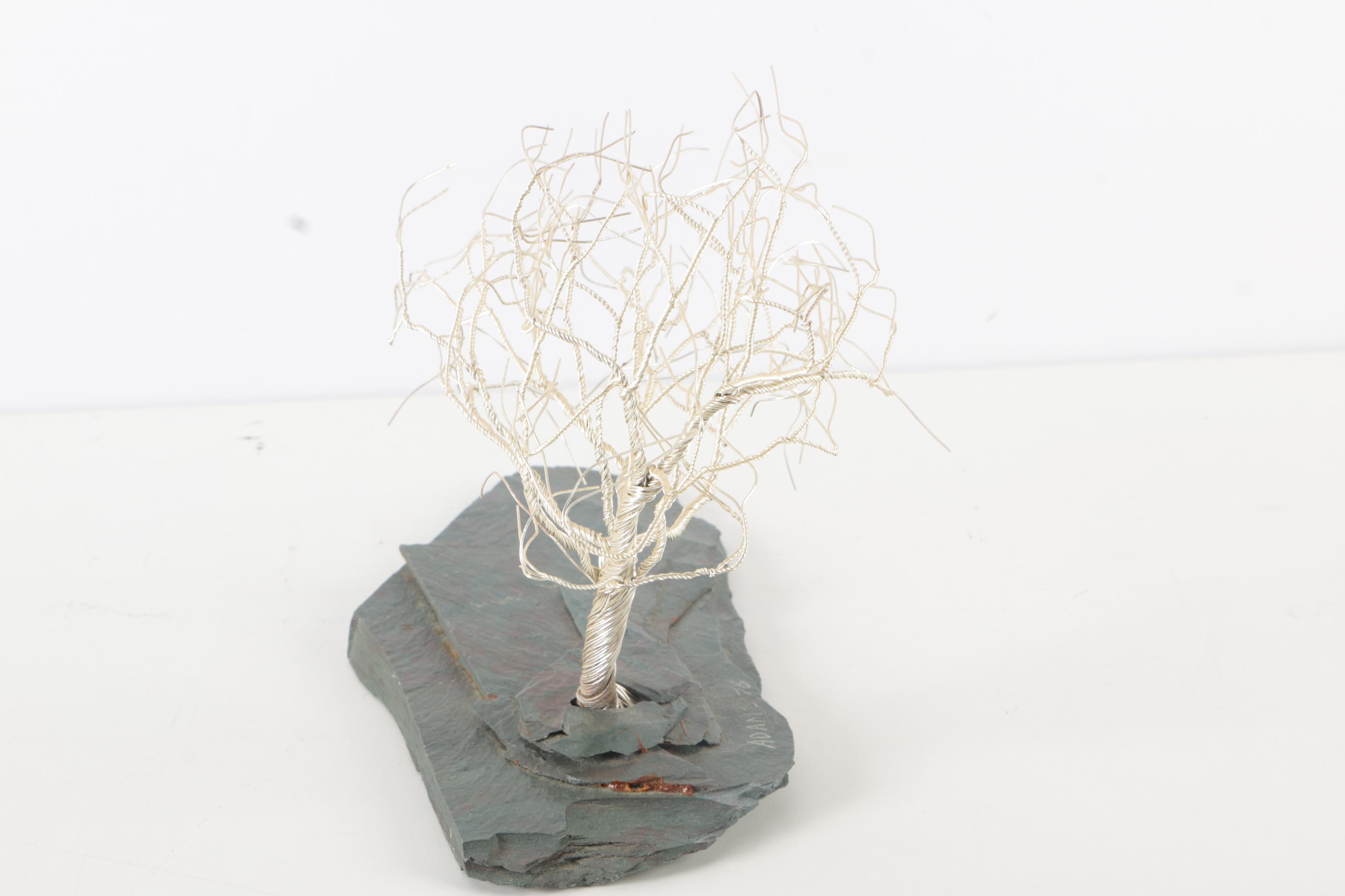 1976 Randy Adams Aluminum Wire Tree Sculpture