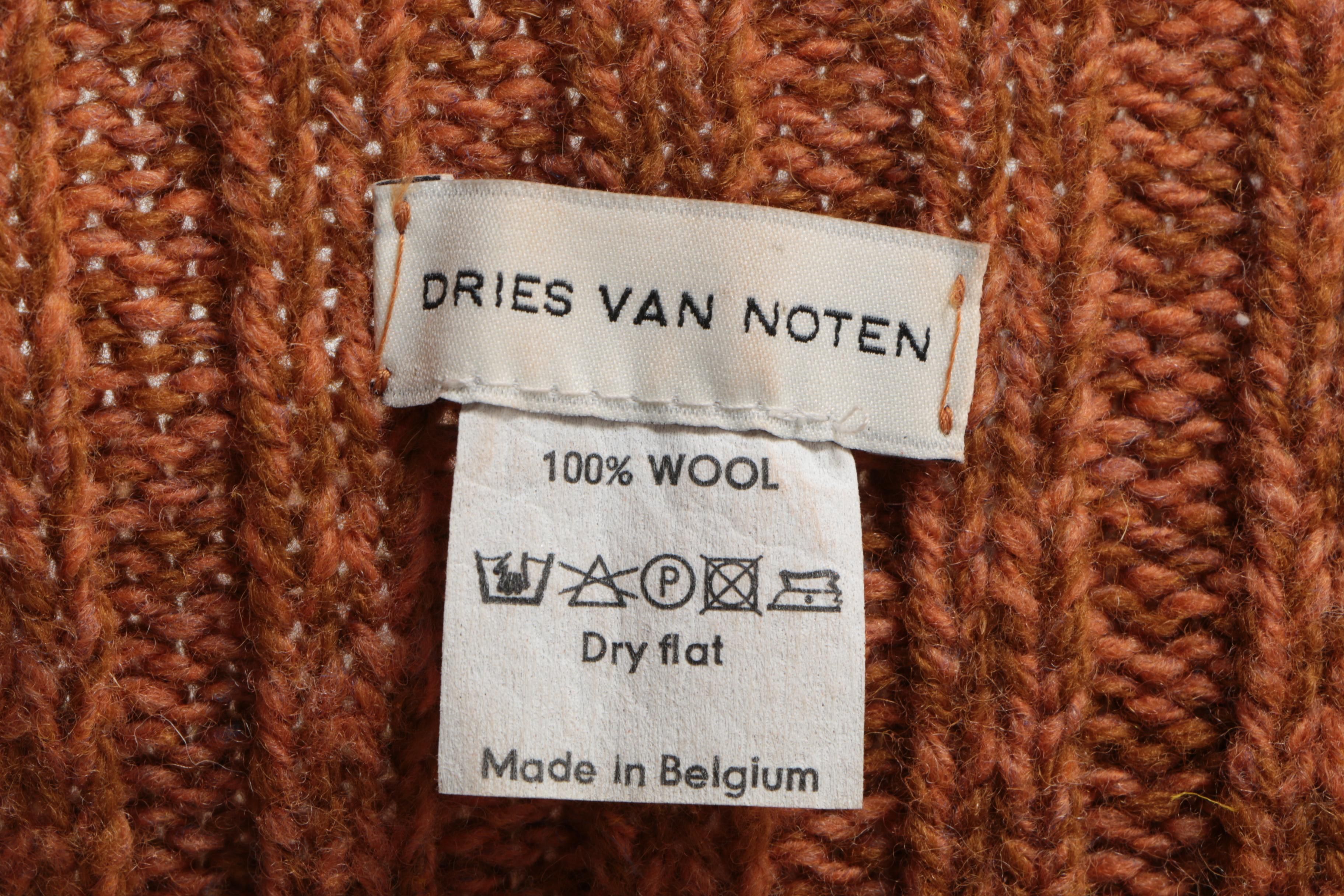 Dries Van Noten Wool Sweater Wrap