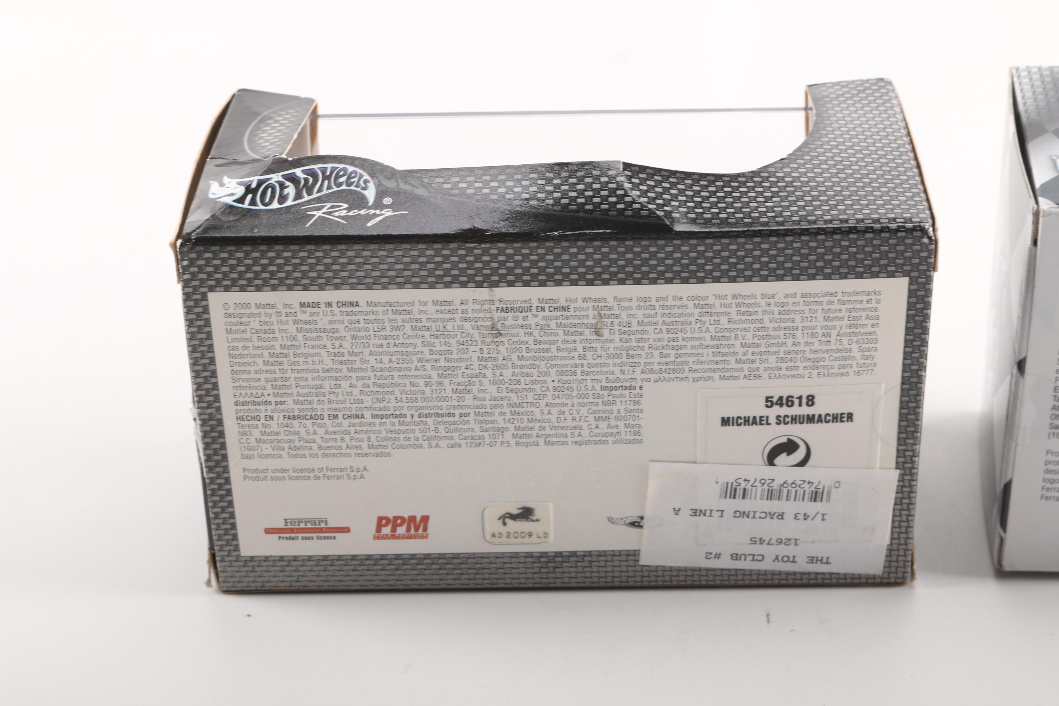 Hot Wheels Michael Schumacher Racing Cars