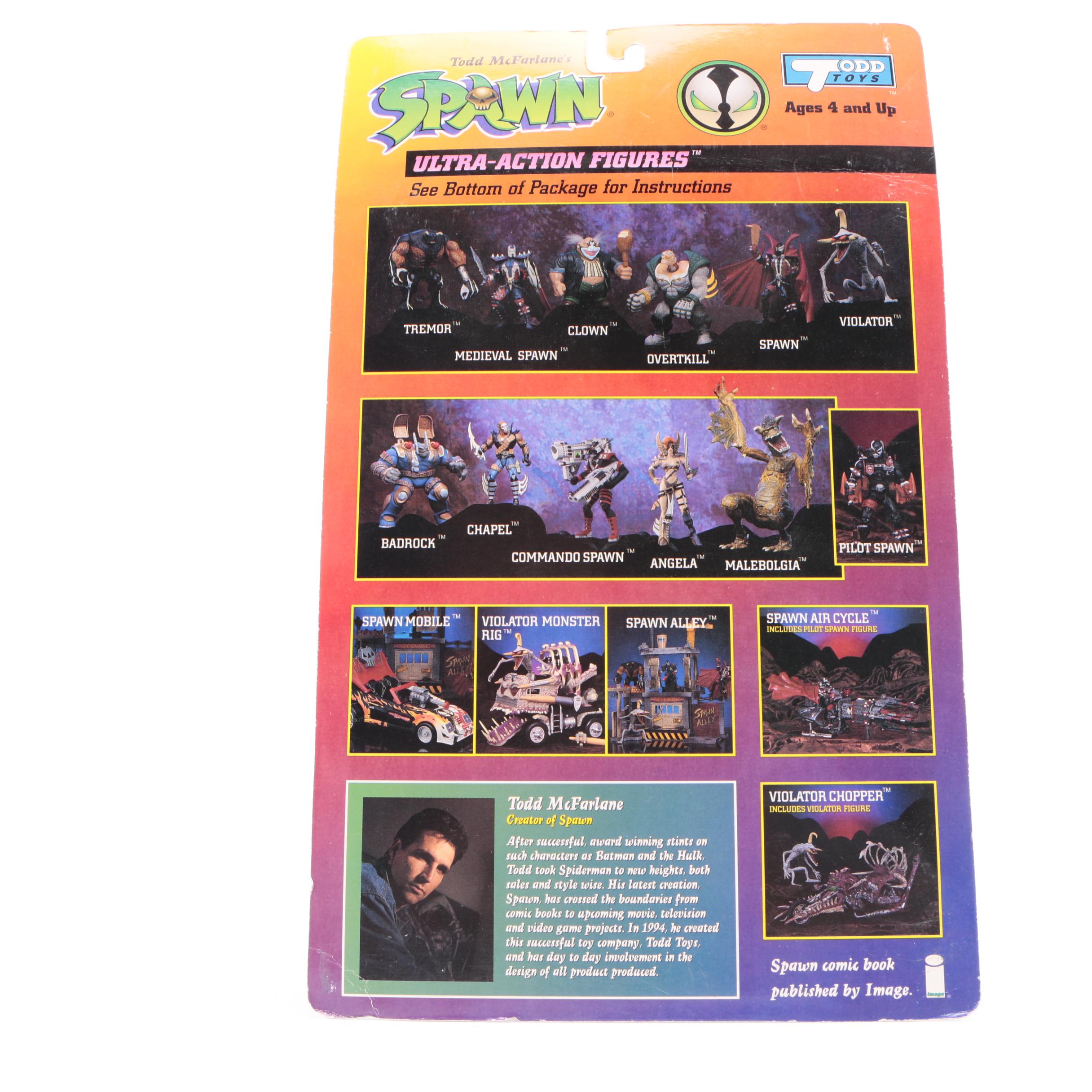 Collection of Comic Action Figures Featuring Marvel and "Spawn"