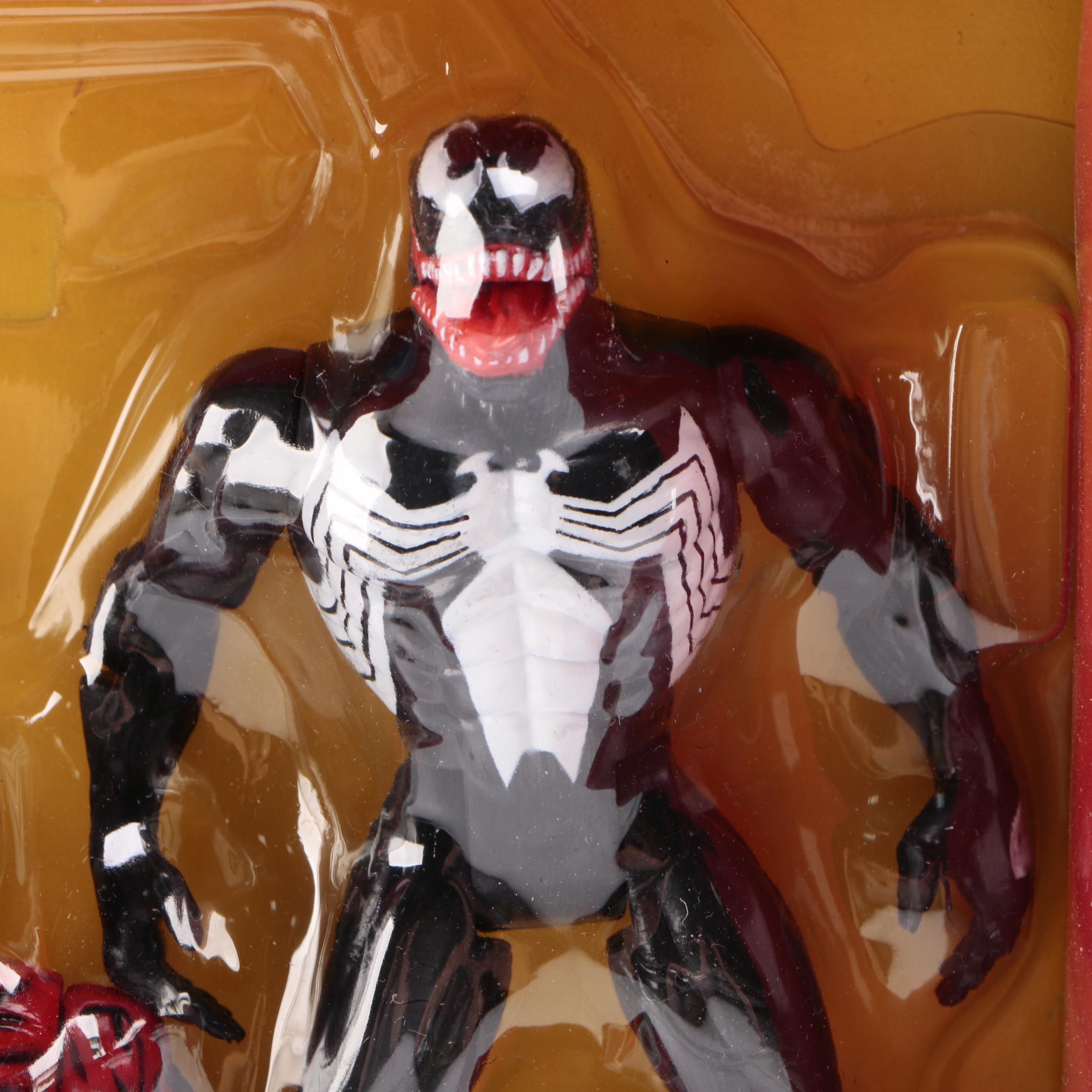 Collection of Comic Action Figures Featuring Marvel and "Spawn"