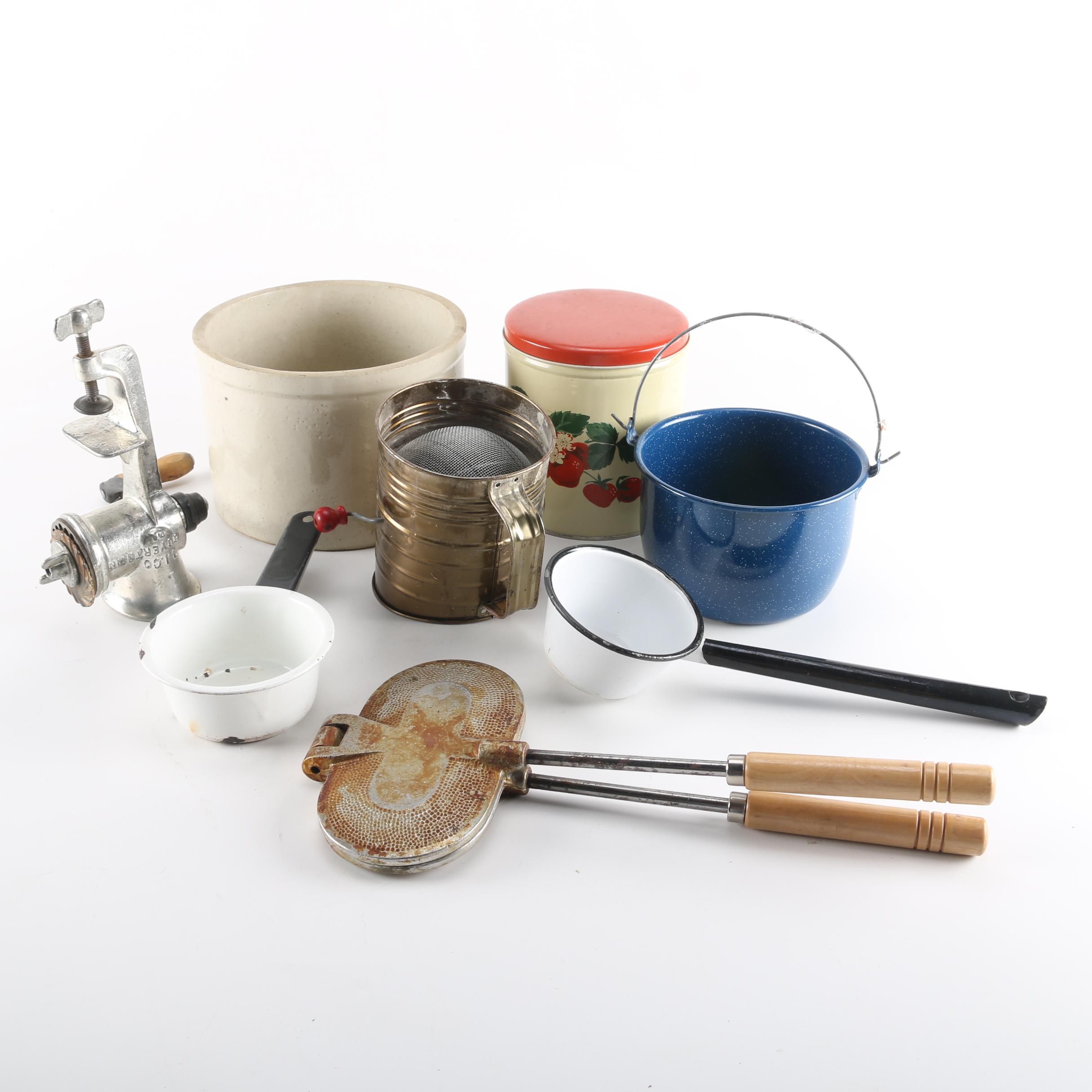 Assortment of Vintage Kitchen Items