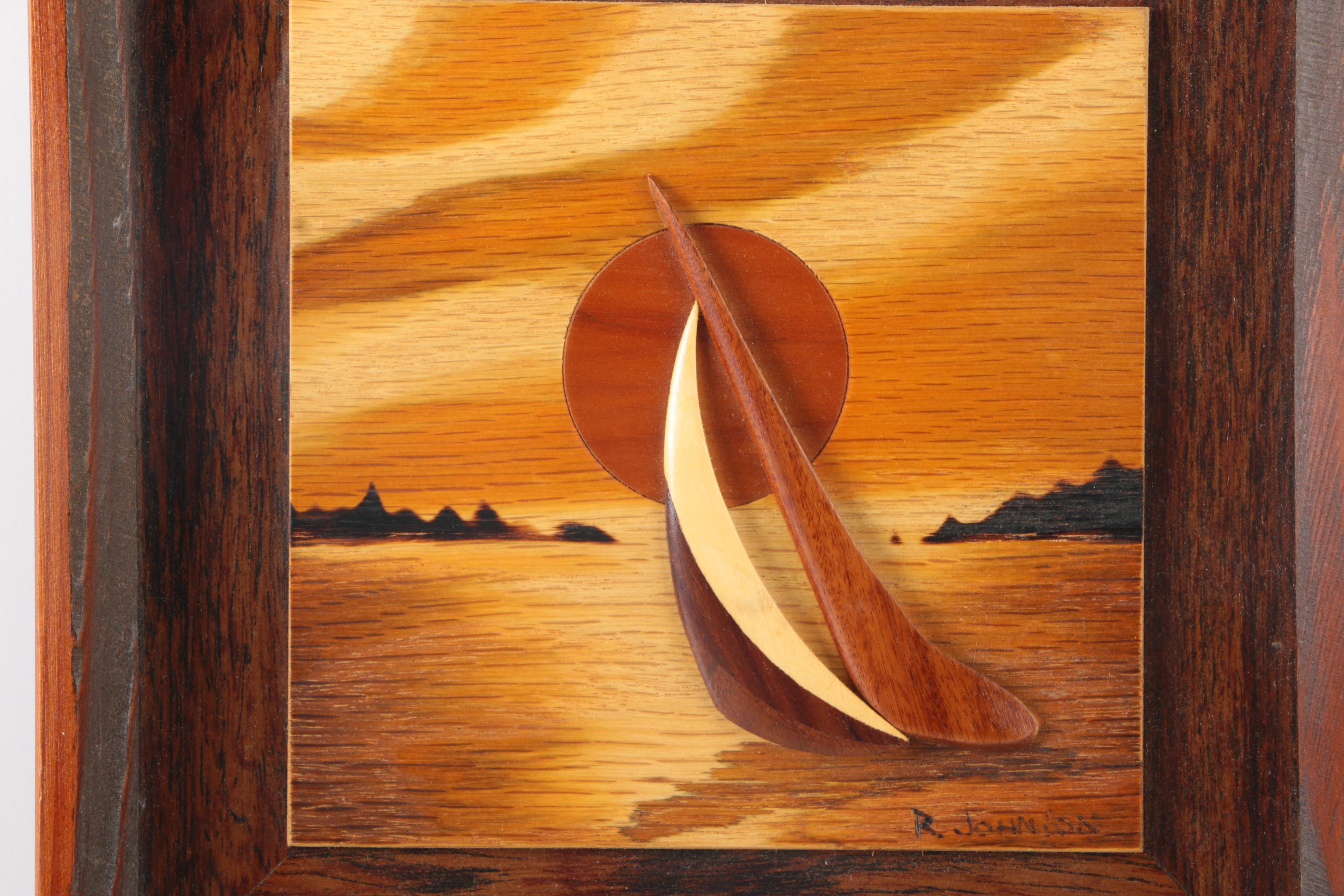 Small Framed Wood Carving