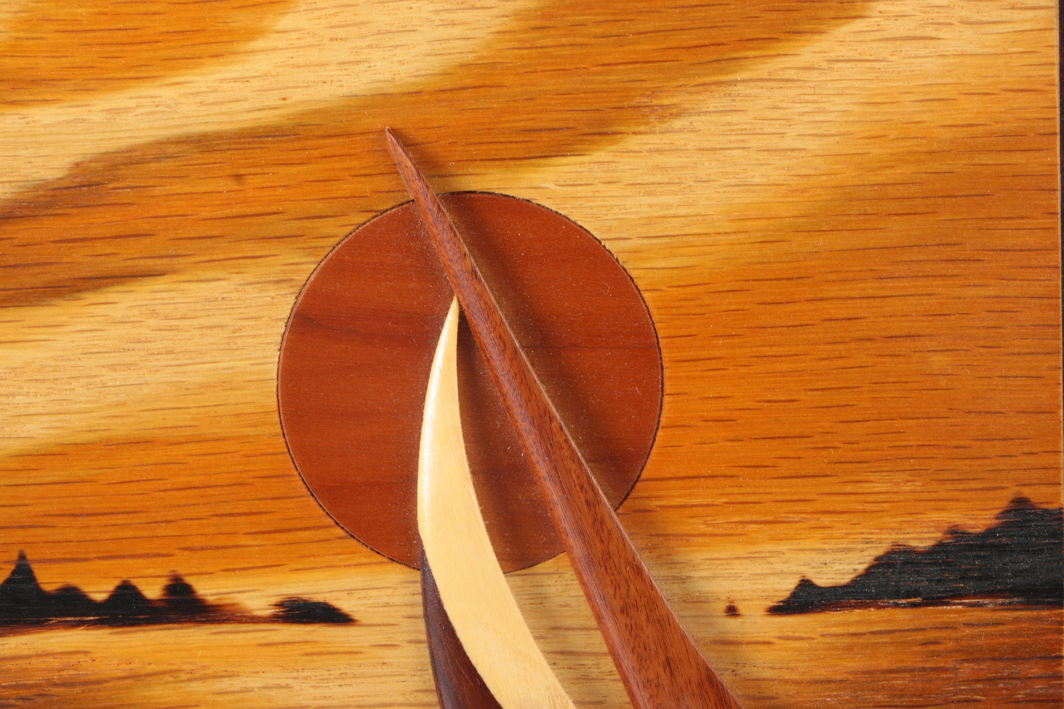 Small Framed Wood Carving