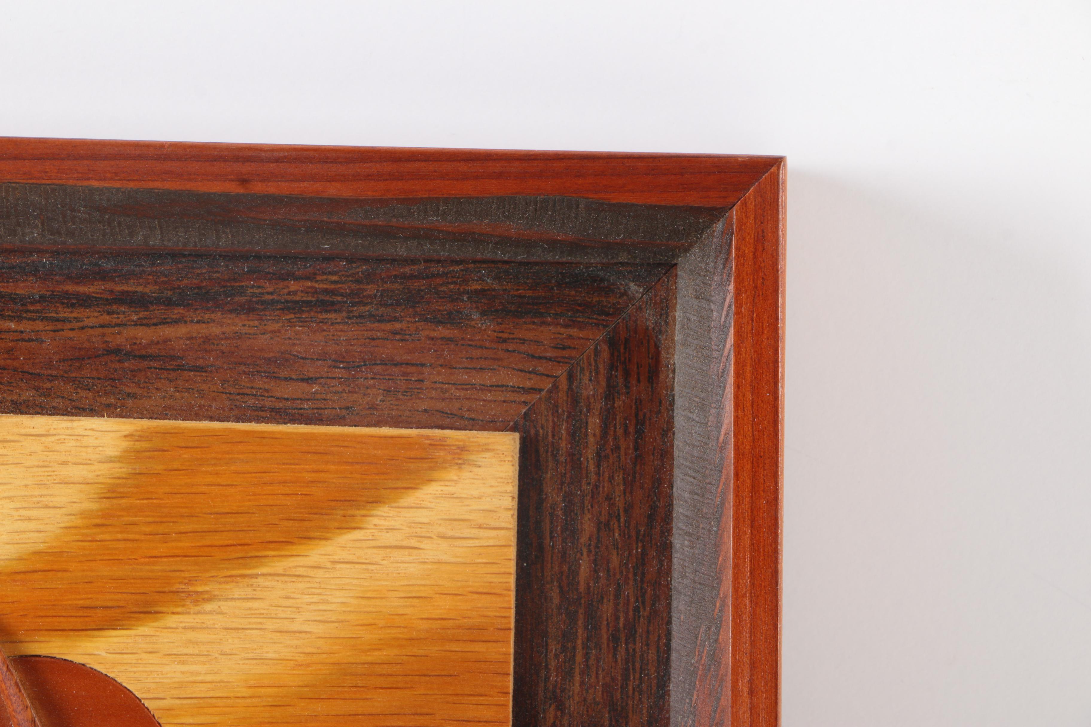 Small Framed Wood Carving