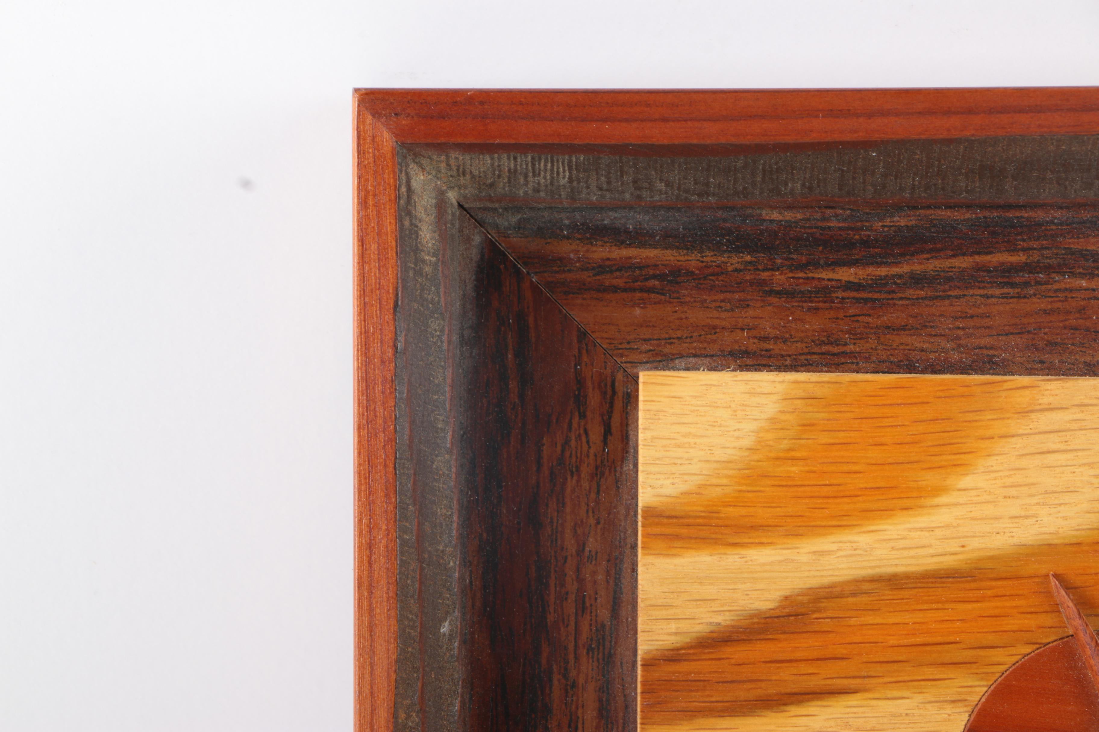 Small Framed Wood Carving