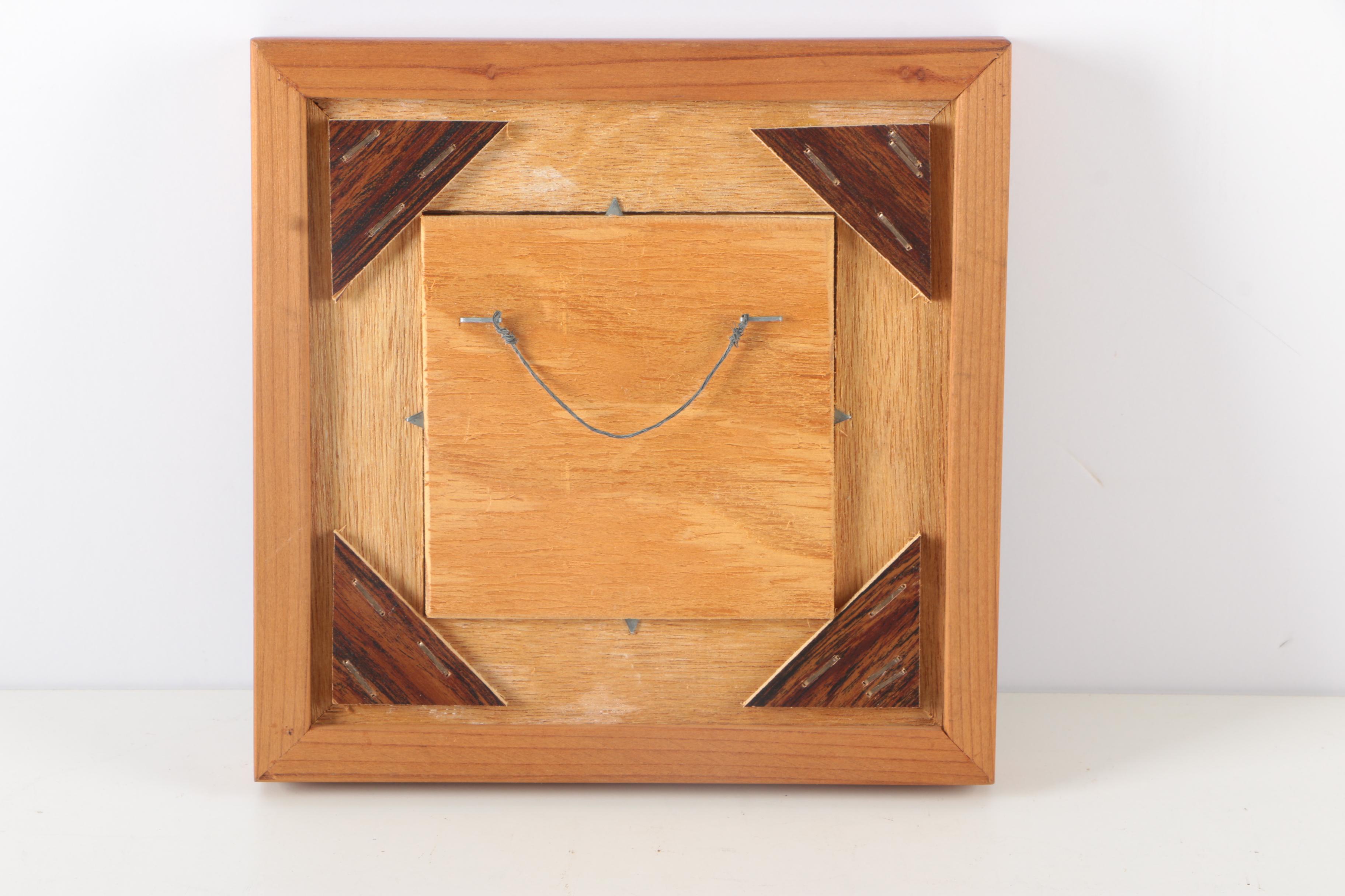 Small Framed Wood Carving