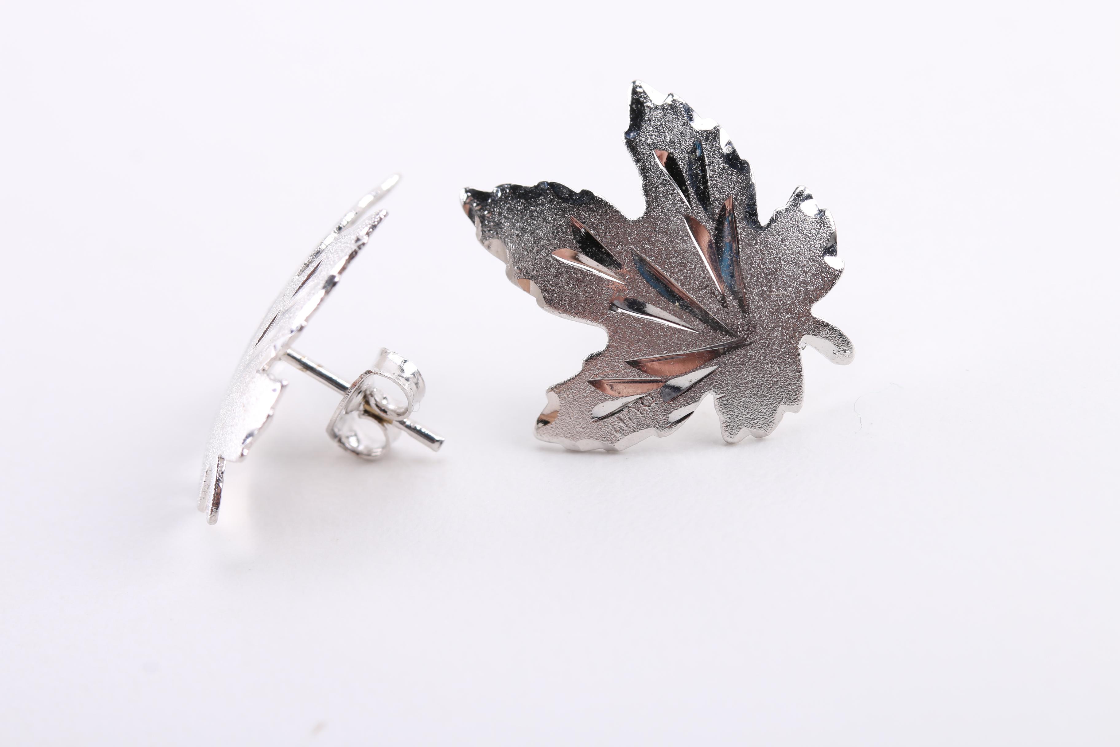 Sterling Silver Brooches, Earrings and Charm Bracelet