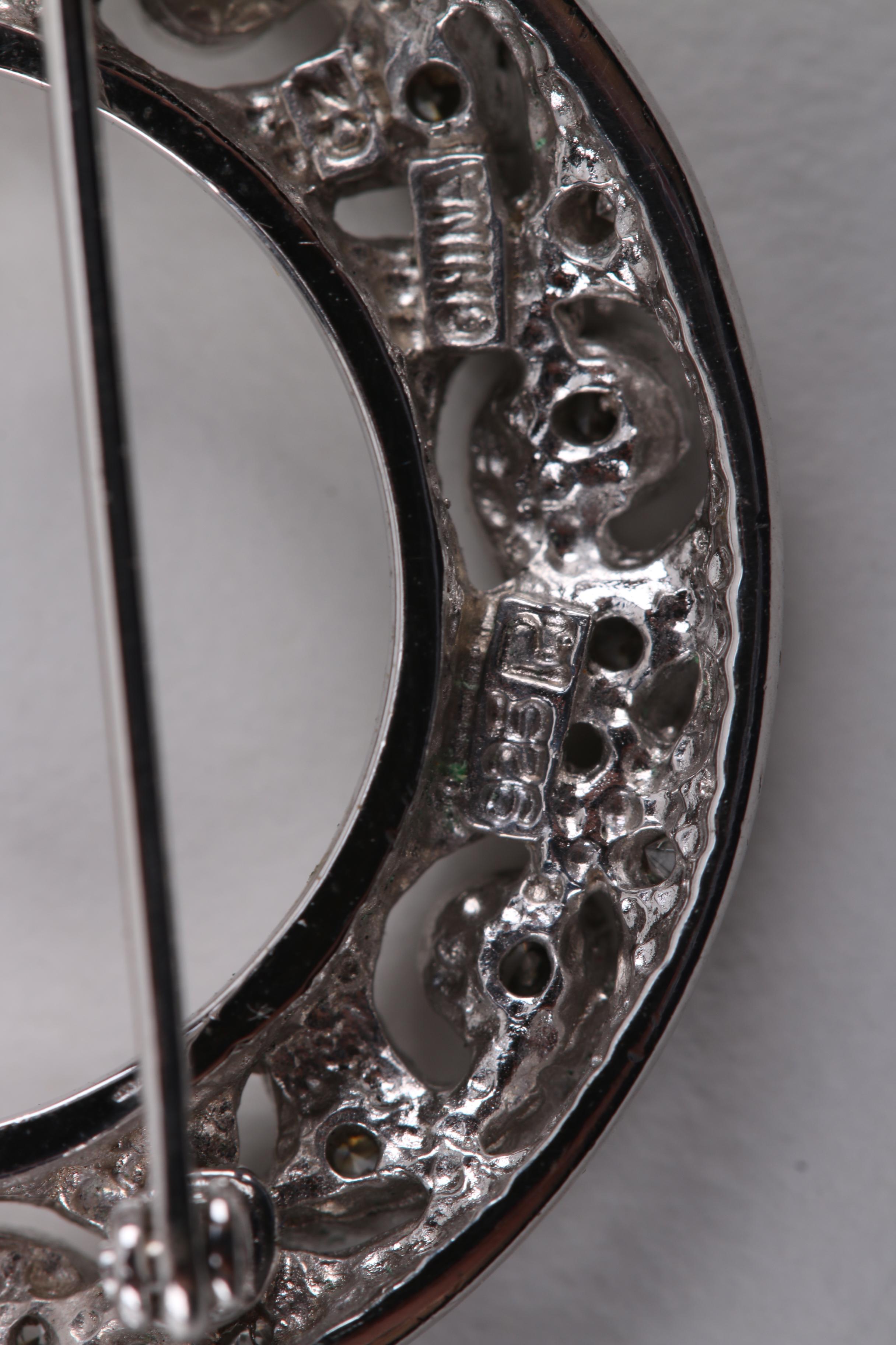 Sterling Silver Brooches, Earrings and Charm Bracelet