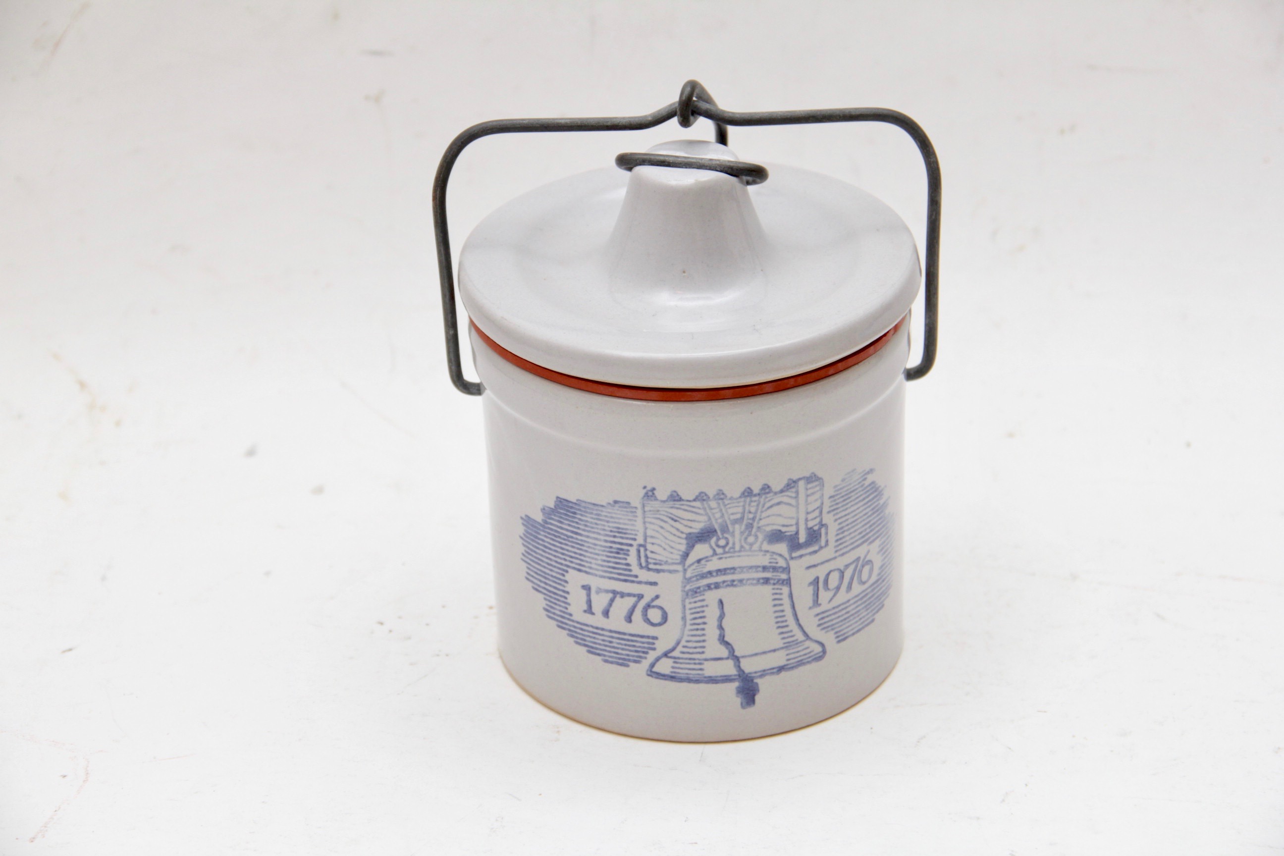 Liberty Bell Cheese Crock and Texas Sesquicentennial Decanter