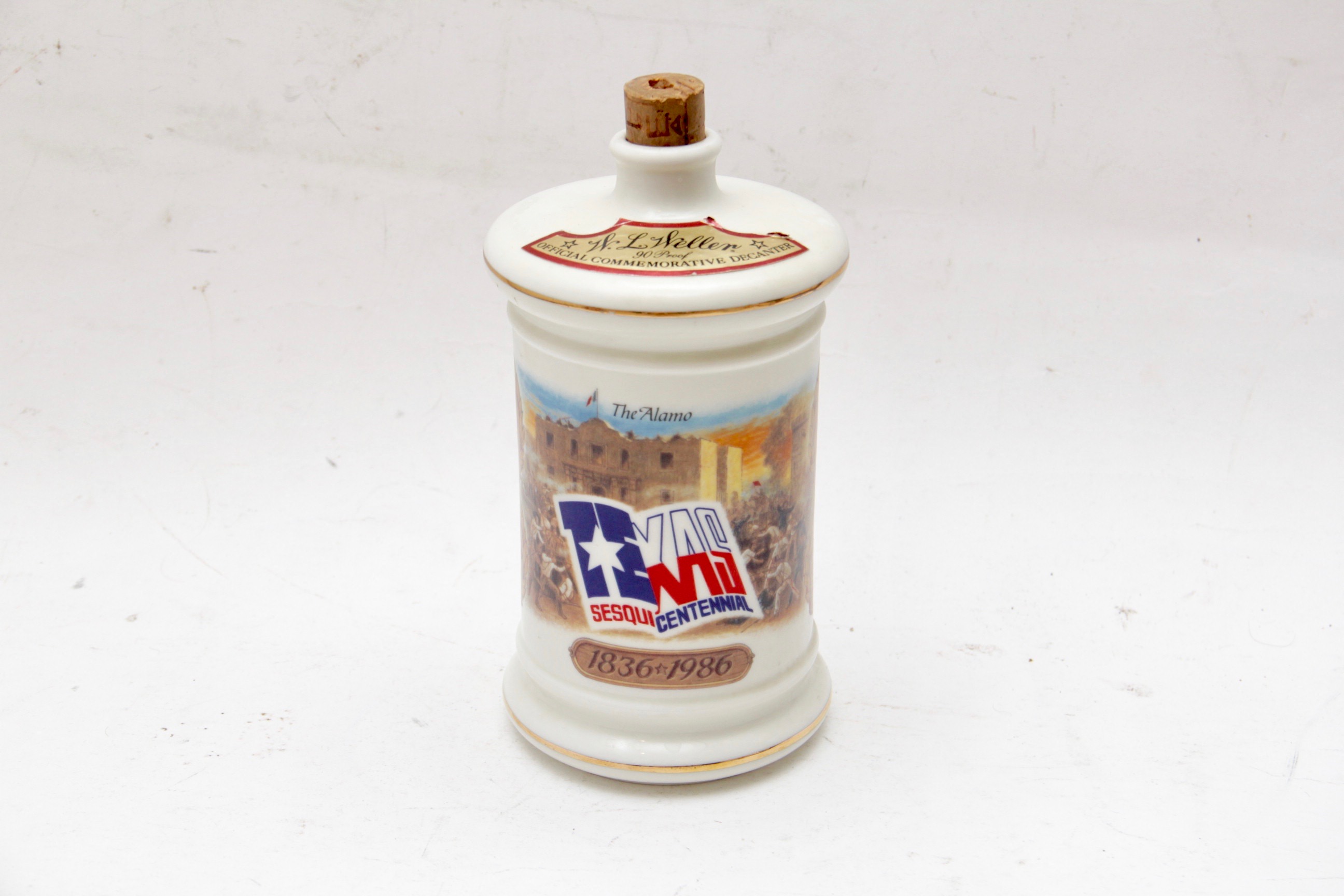 Liberty Bell Cheese Crock and Texas Sesquicentennial Decanter