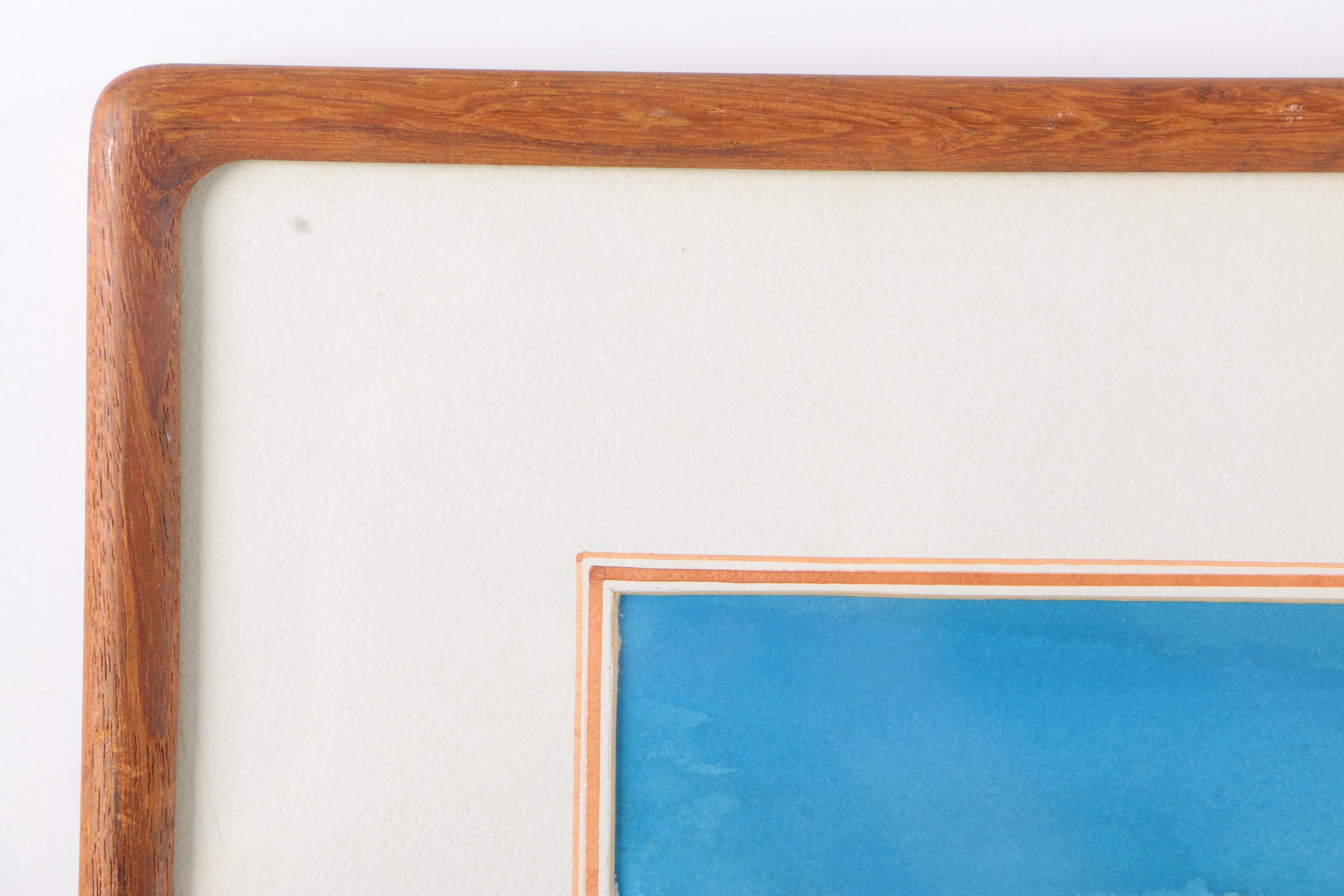 Signed Framed Watercolor by Frank MacDonald