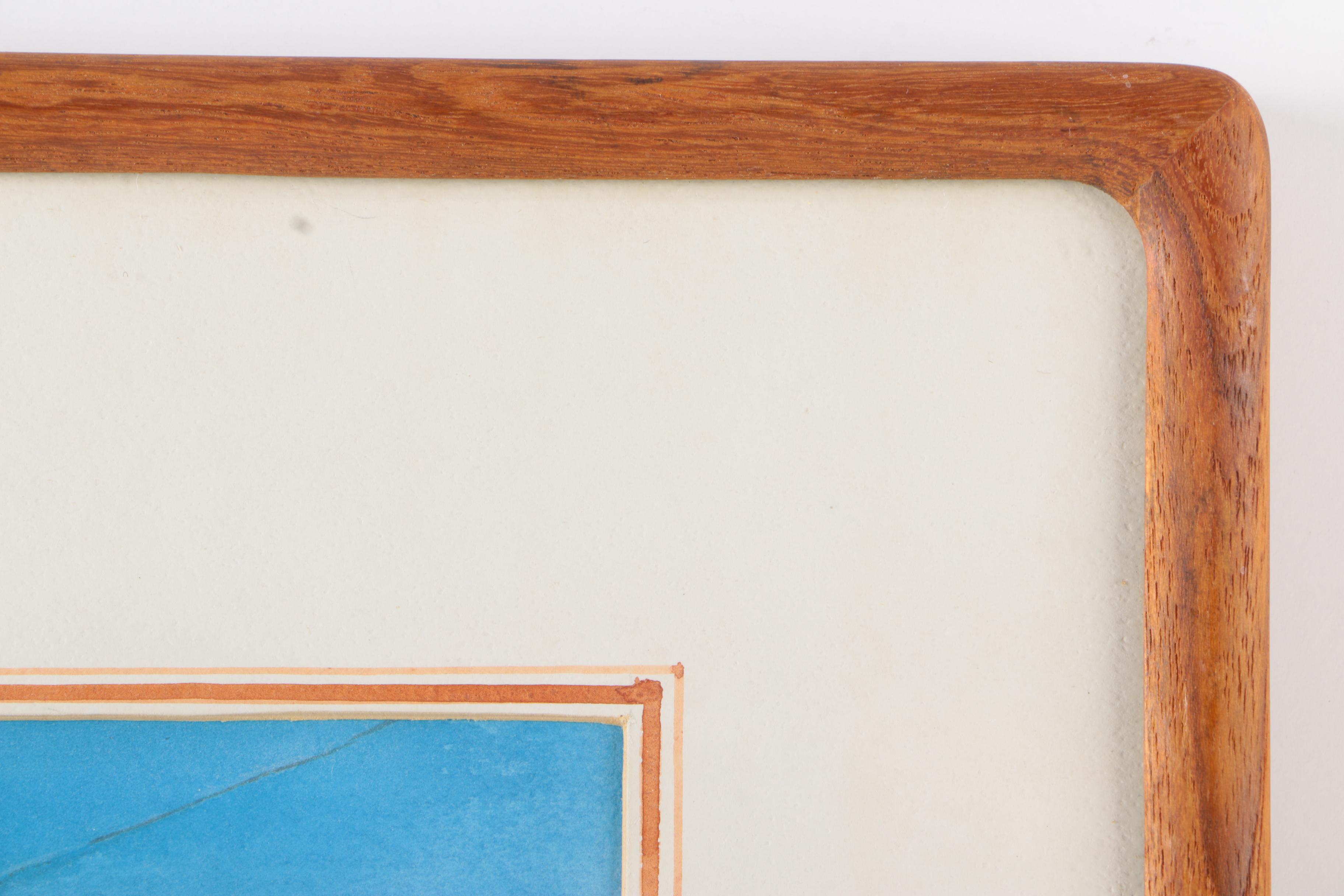 Signed Framed Watercolor by Frank MacDonald