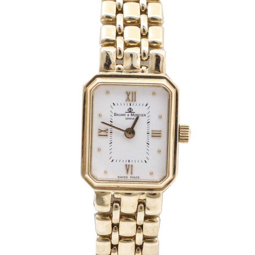 Baum & Mercier 14K Yellow Gold Bracelet Wristwatch