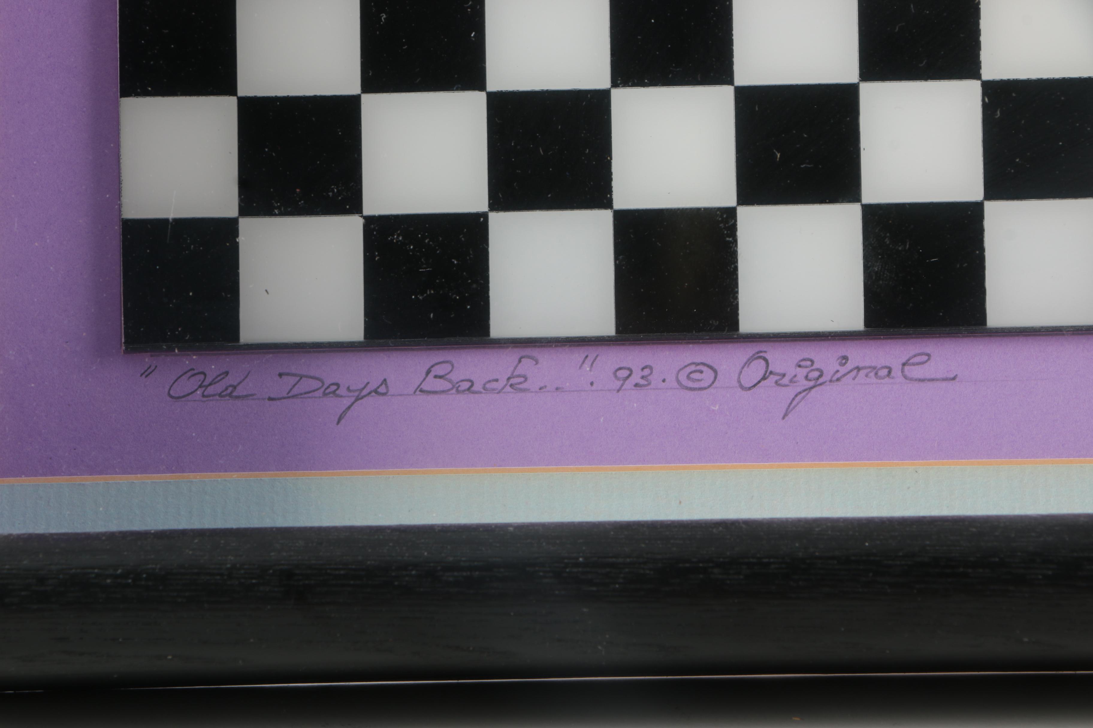 Emile Dekel Mixed Media Sculpture "Old Days Back"