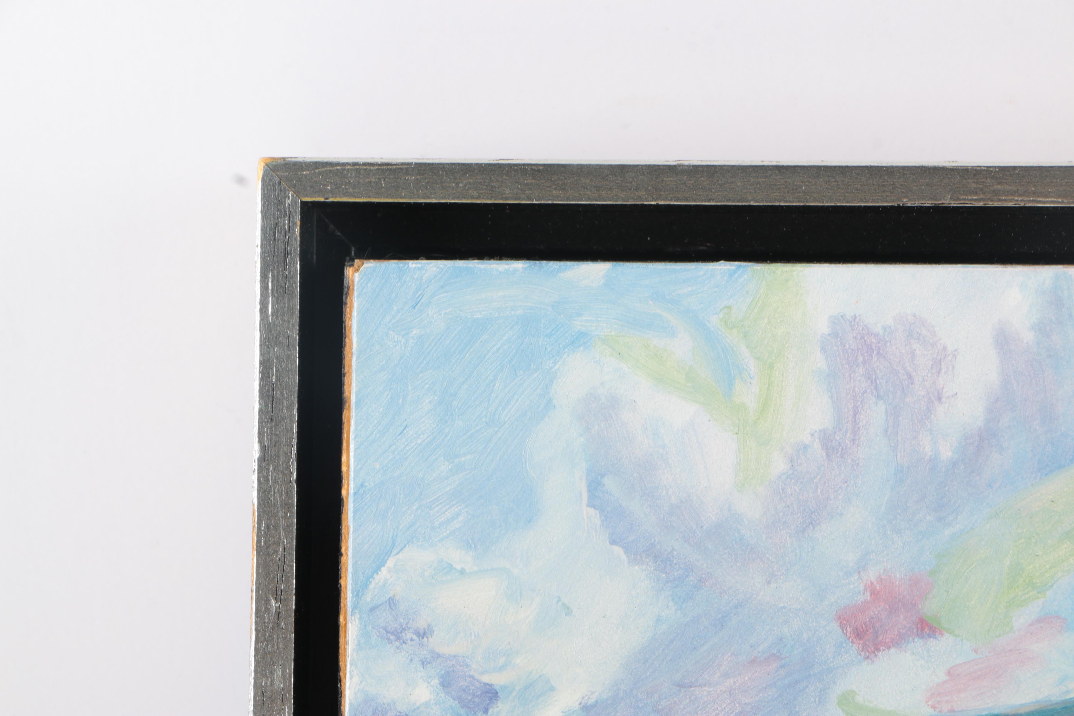 Original Oil on Board by R. Schiro