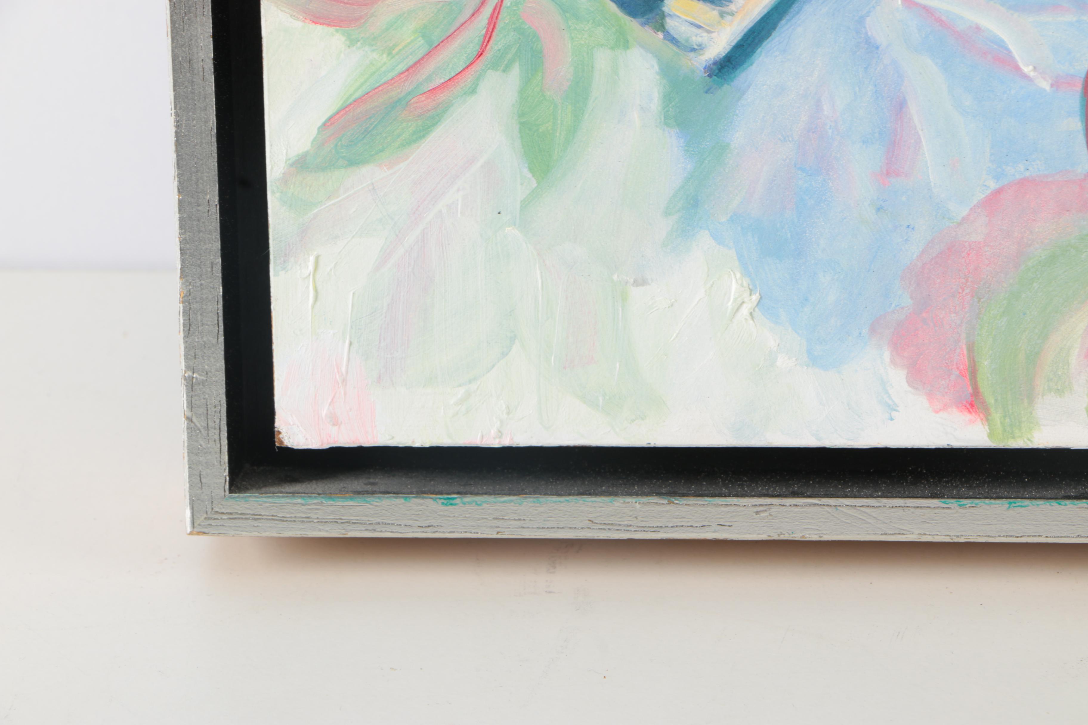 Original Oil on Board by R. Schiro