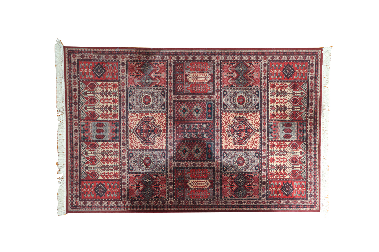 Machine Woven Bakhtiari-Style Area Rug