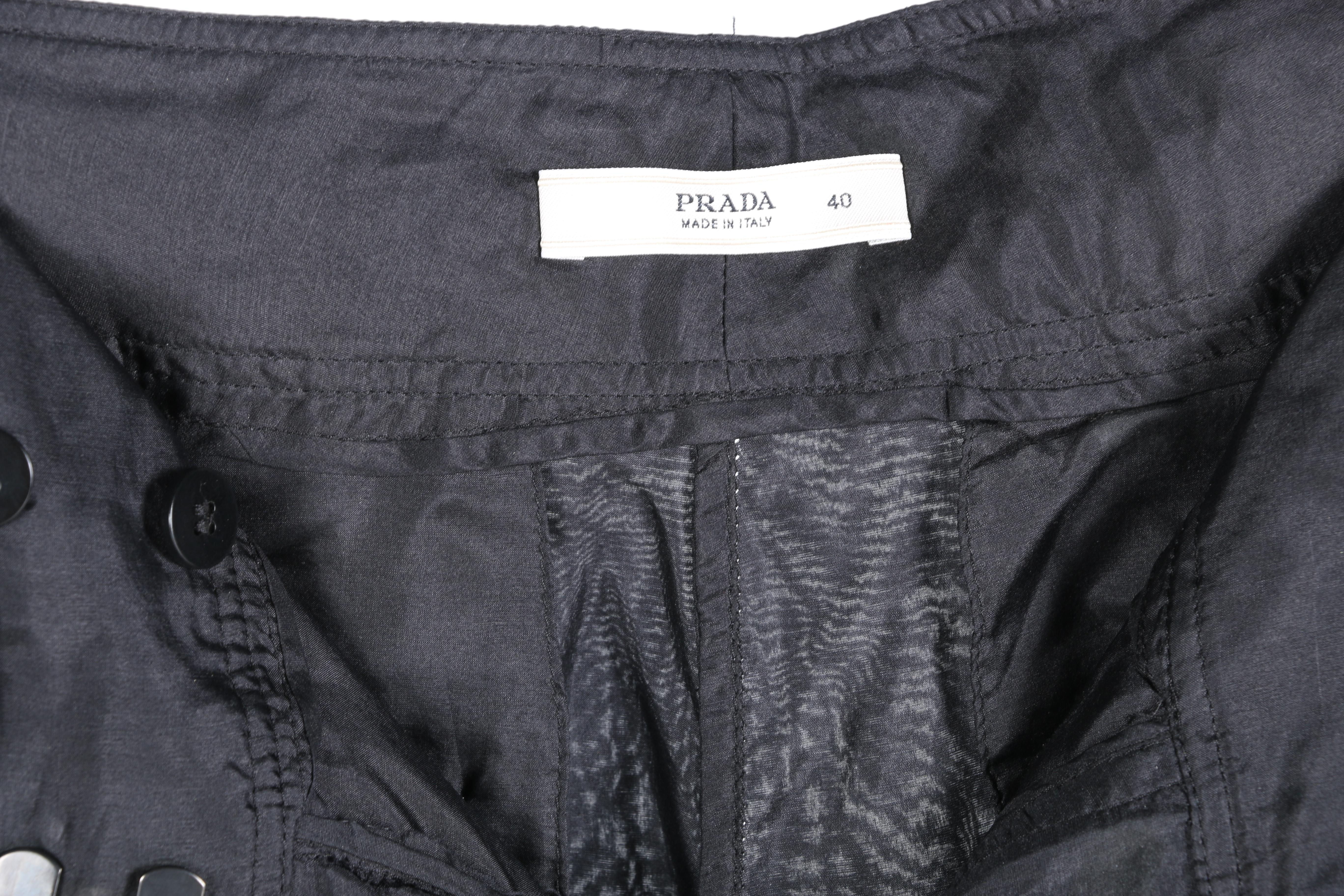 Prada Silk Pants and Yves Saint Laurent Wool Pants