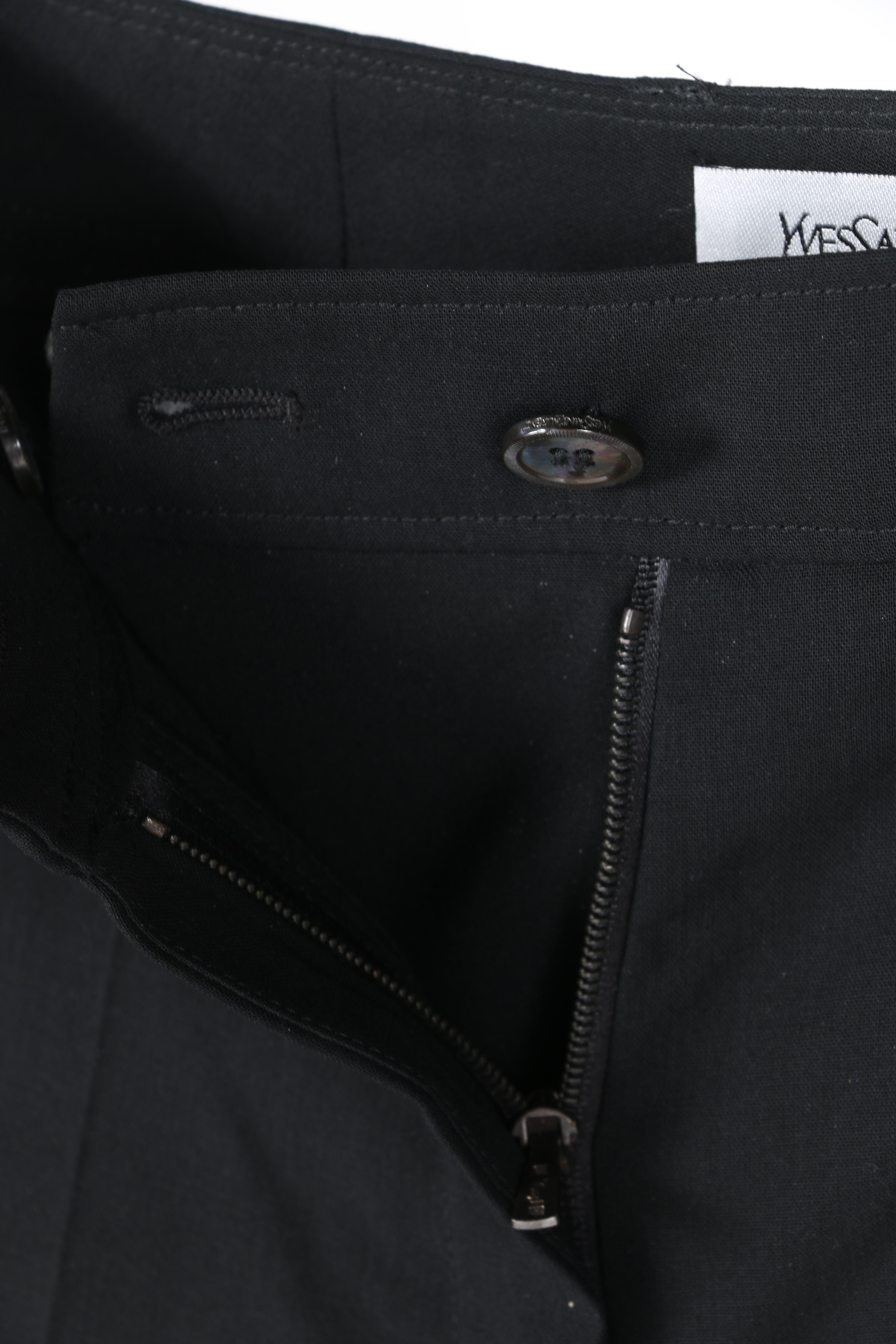 Prada Silk Pants and Yves Saint Laurent Wool Pants