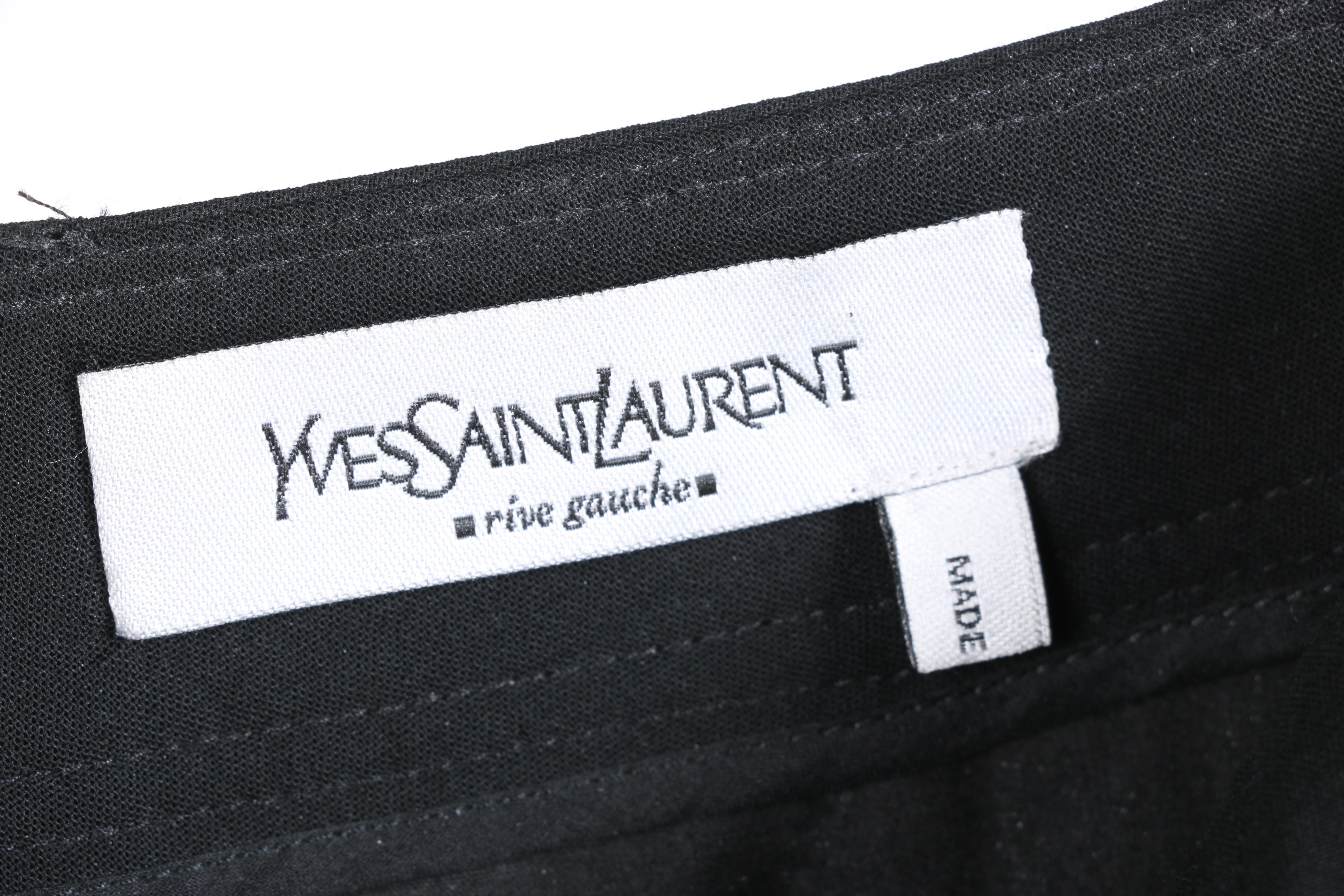 Prada Silk Pants and Yves Saint Laurent Wool Pants