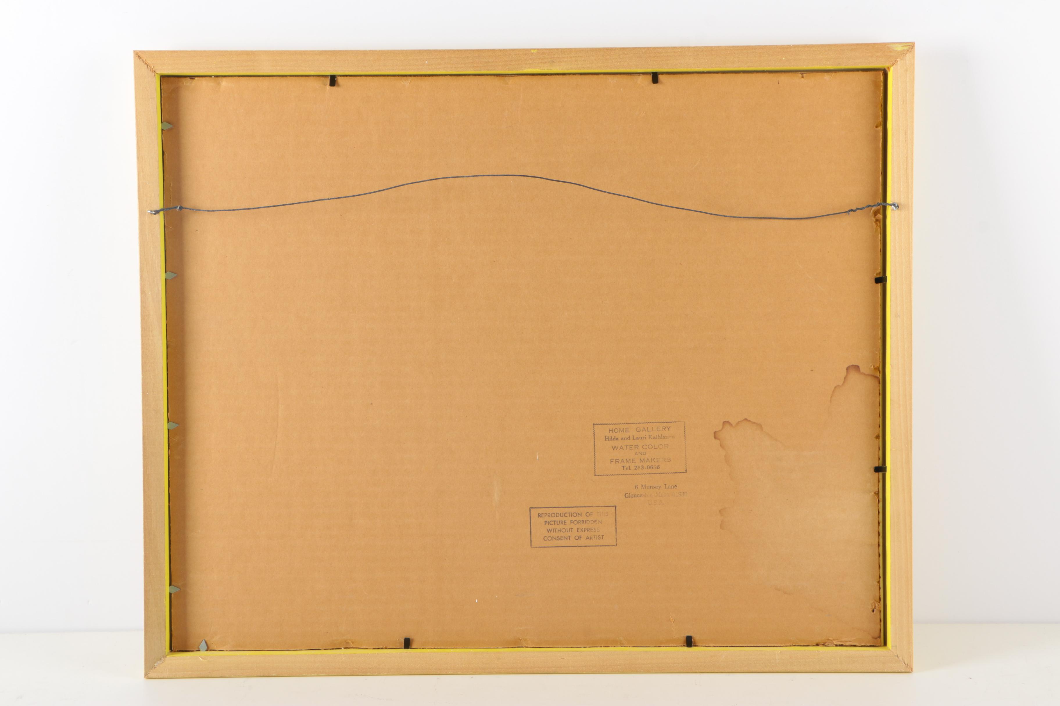 Hilda Kaihlanen Watercolor Painting "Happy Day"