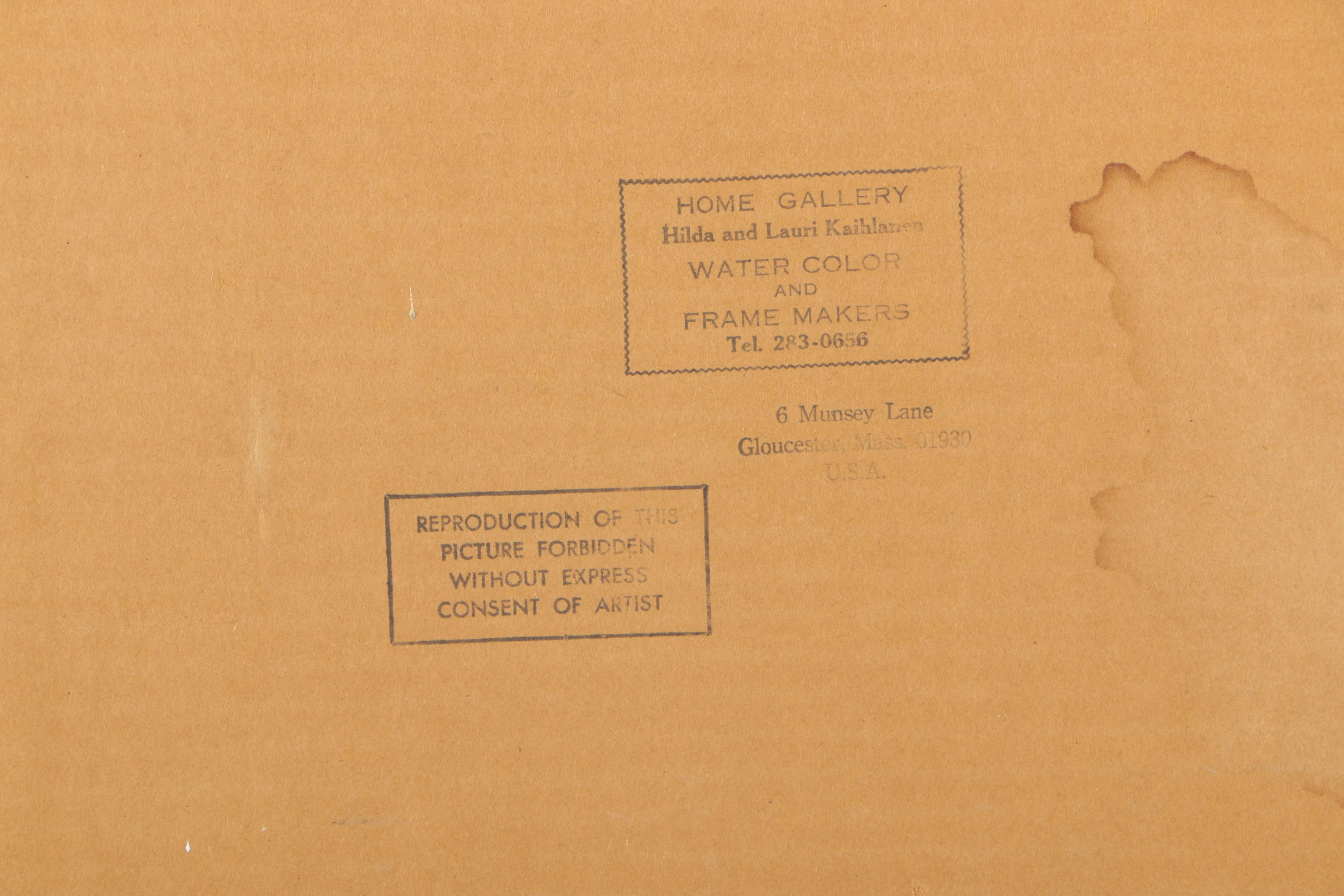 Hilda Kaihlanen Watercolor Painting "Happy Day"