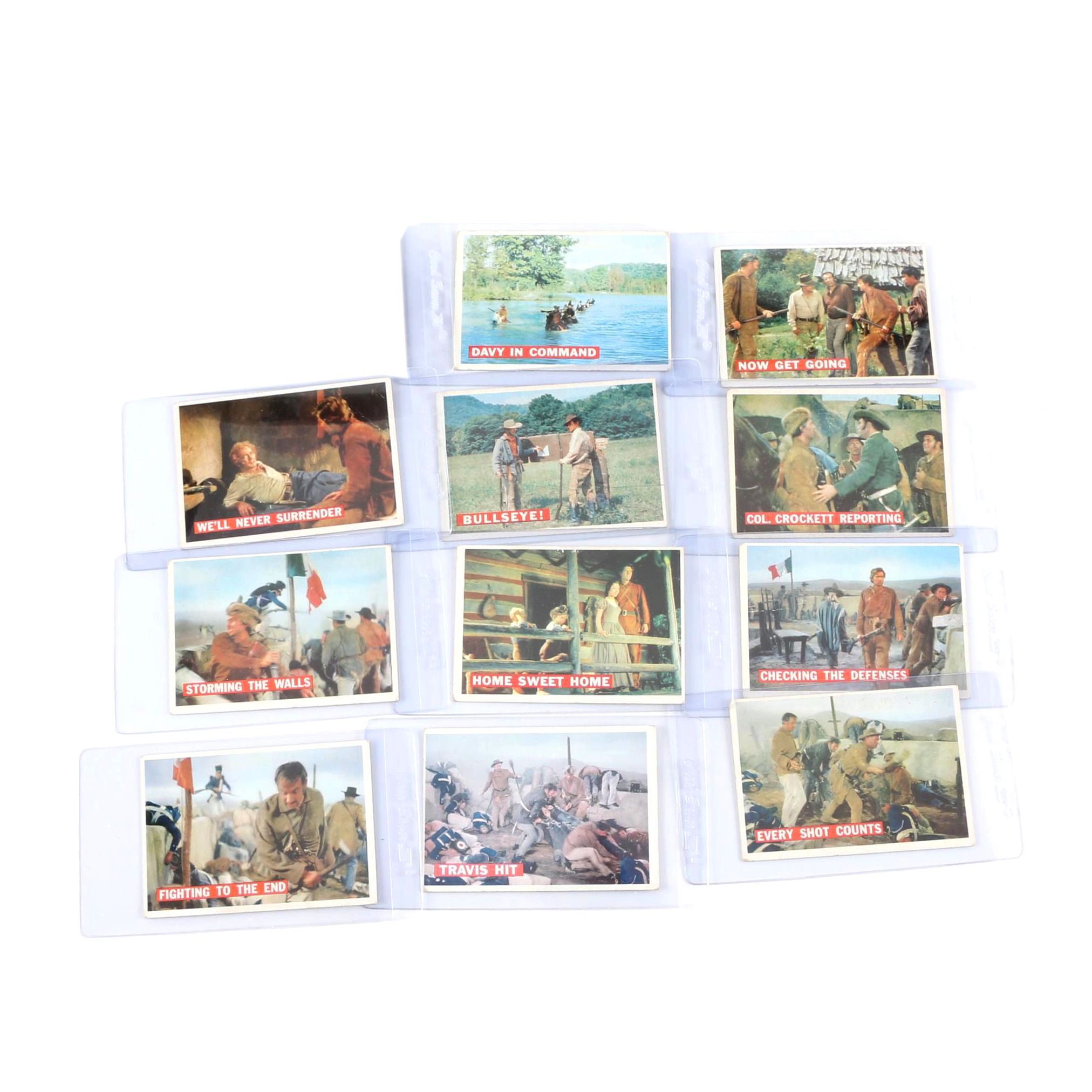 Eleven Walt Disney's "Davy Crockett" Topps Cards Circa 1956