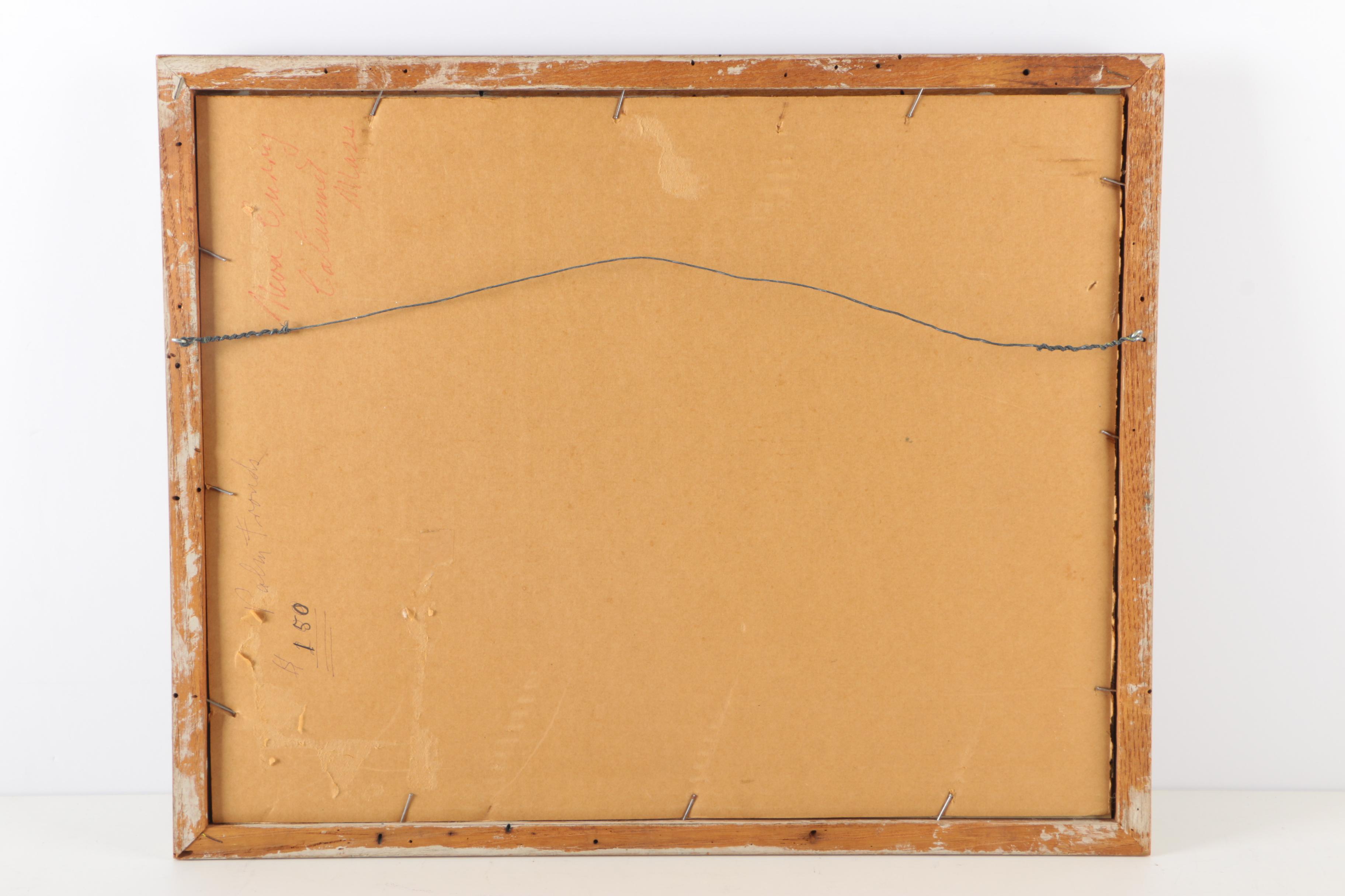 Neva Curry Watercolor Painting of Boats at Dock