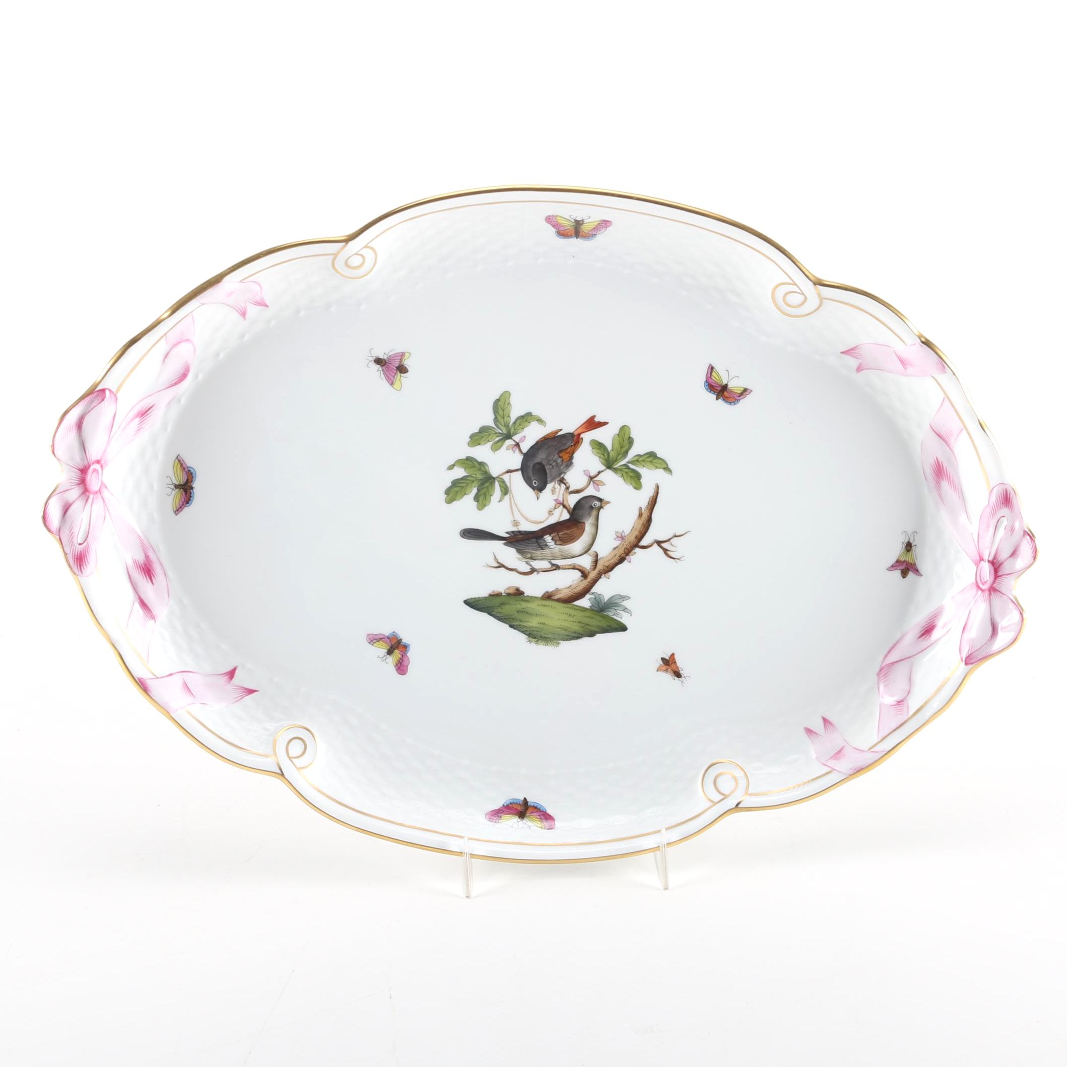 Herend "Rothschild Bird" Serving Tray