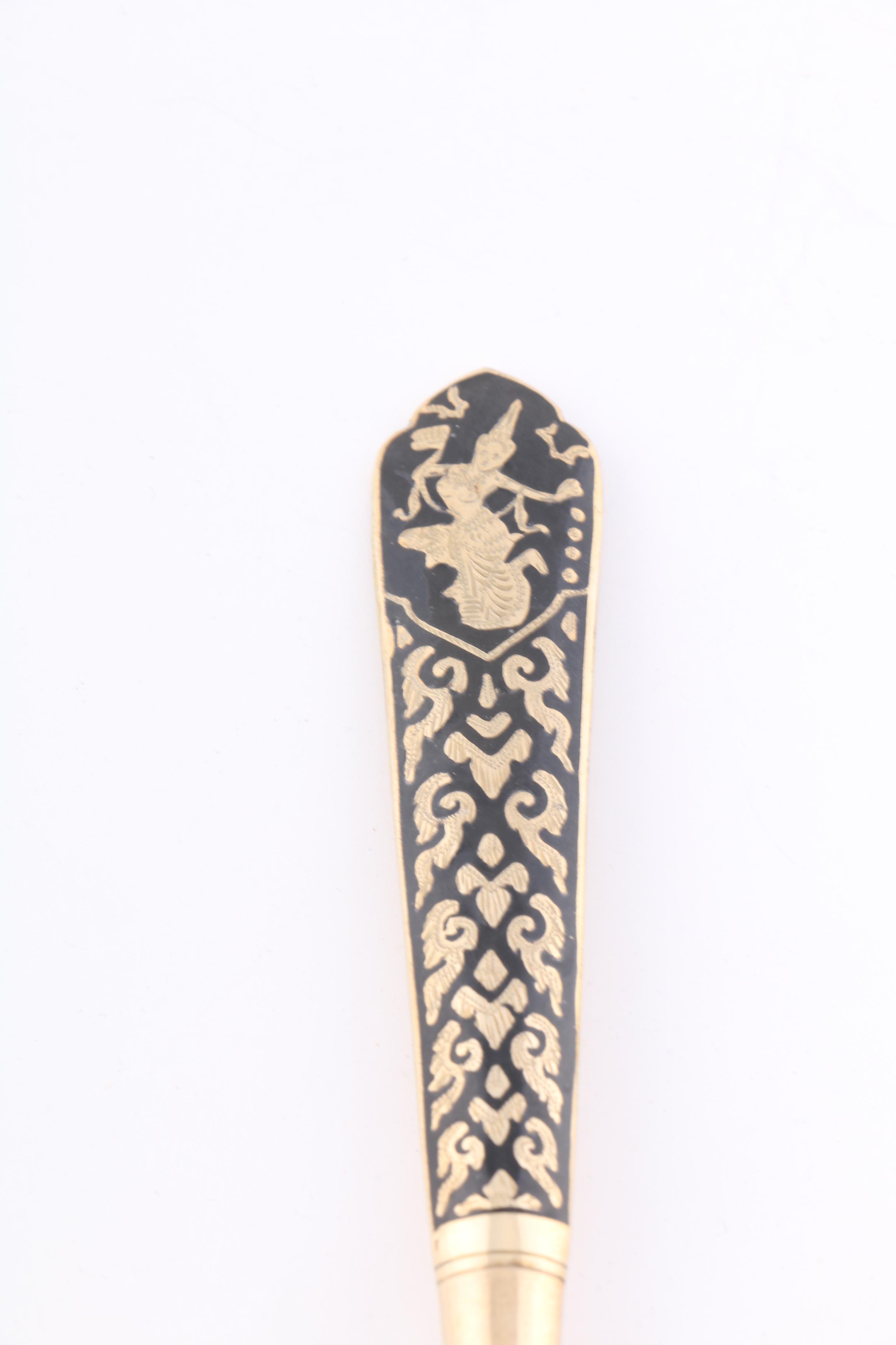 V. Thailand Bronze Flatware Set