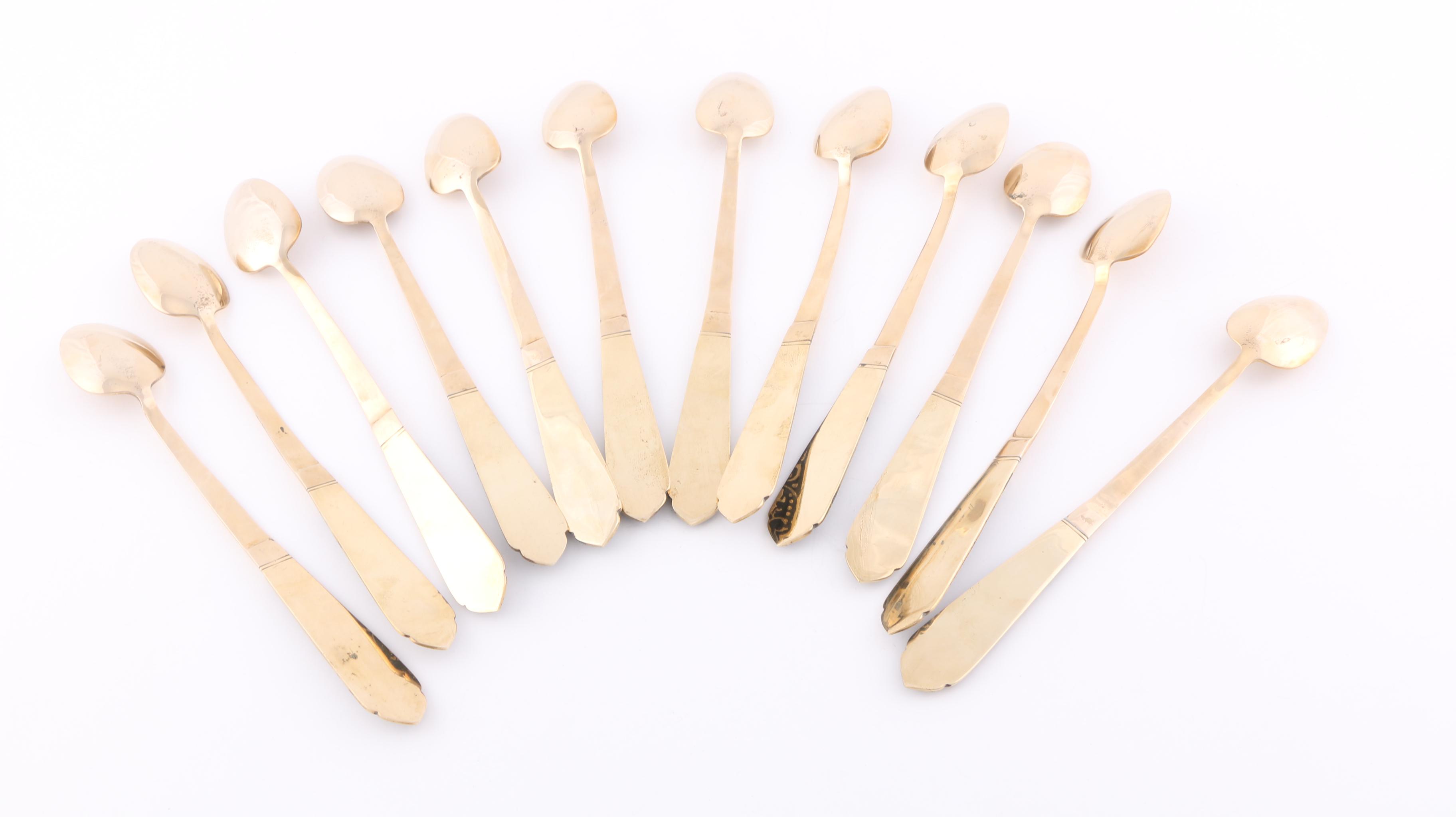 V. Thailand Bronze Flatware Set