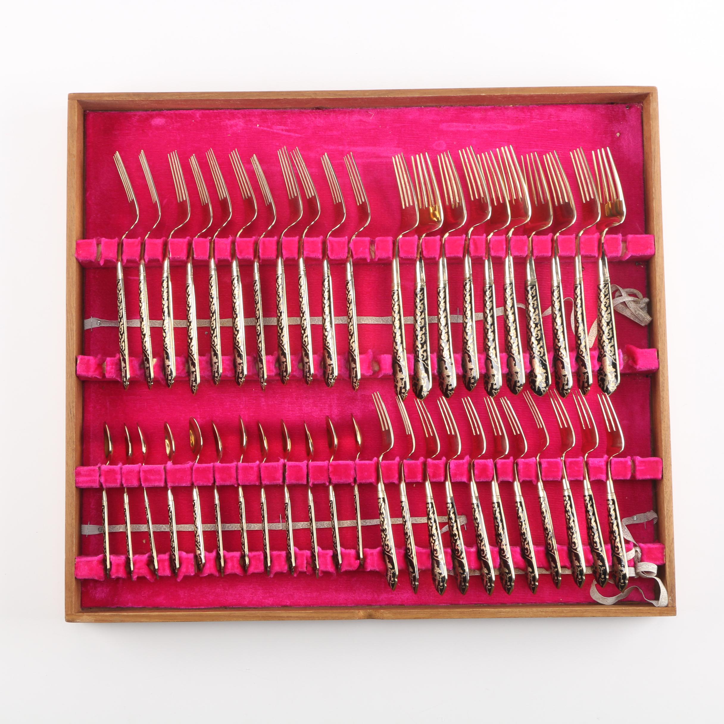 V. Thailand Bronze Flatware Set