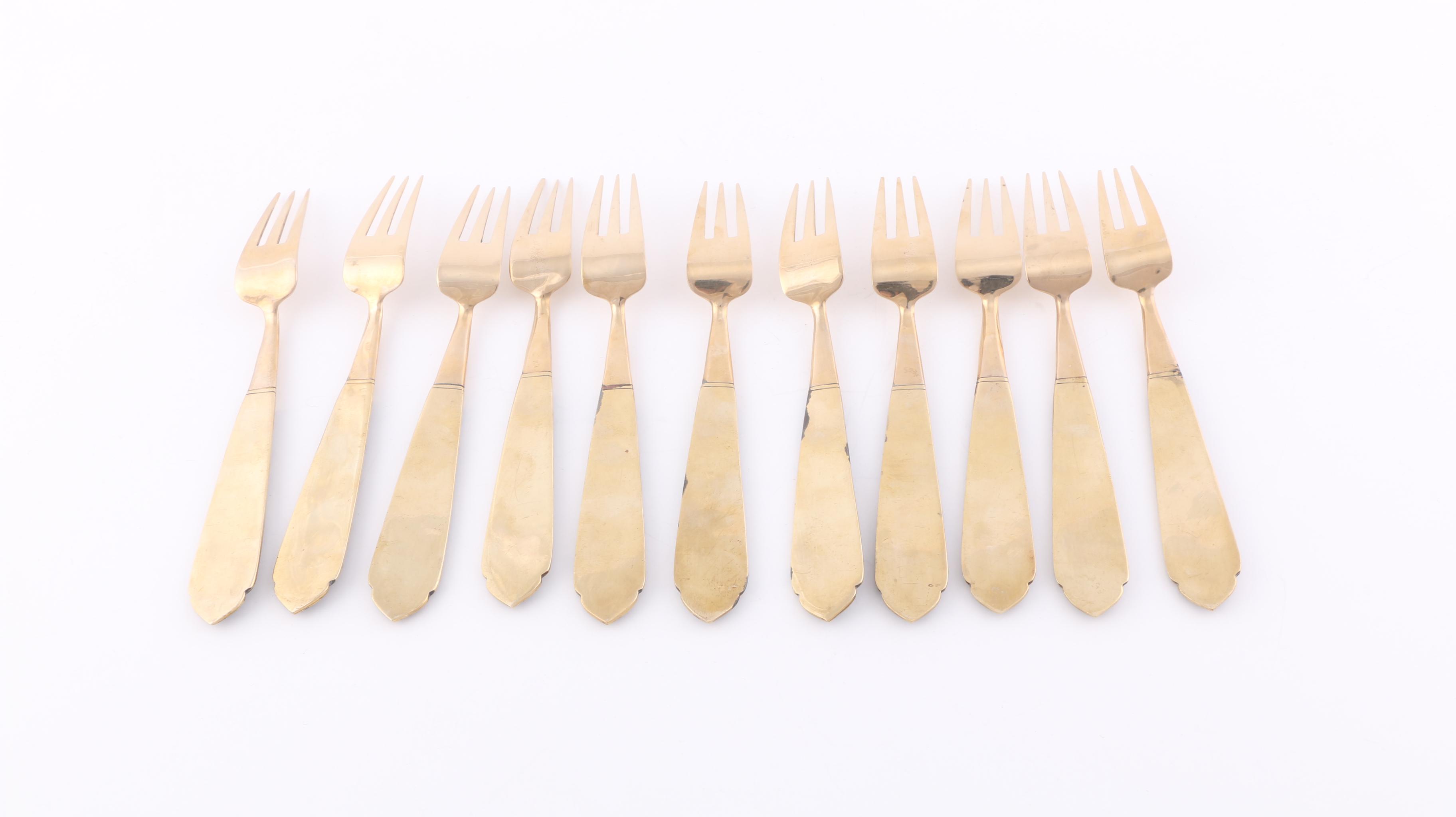 V. Thailand Bronze Flatware Set